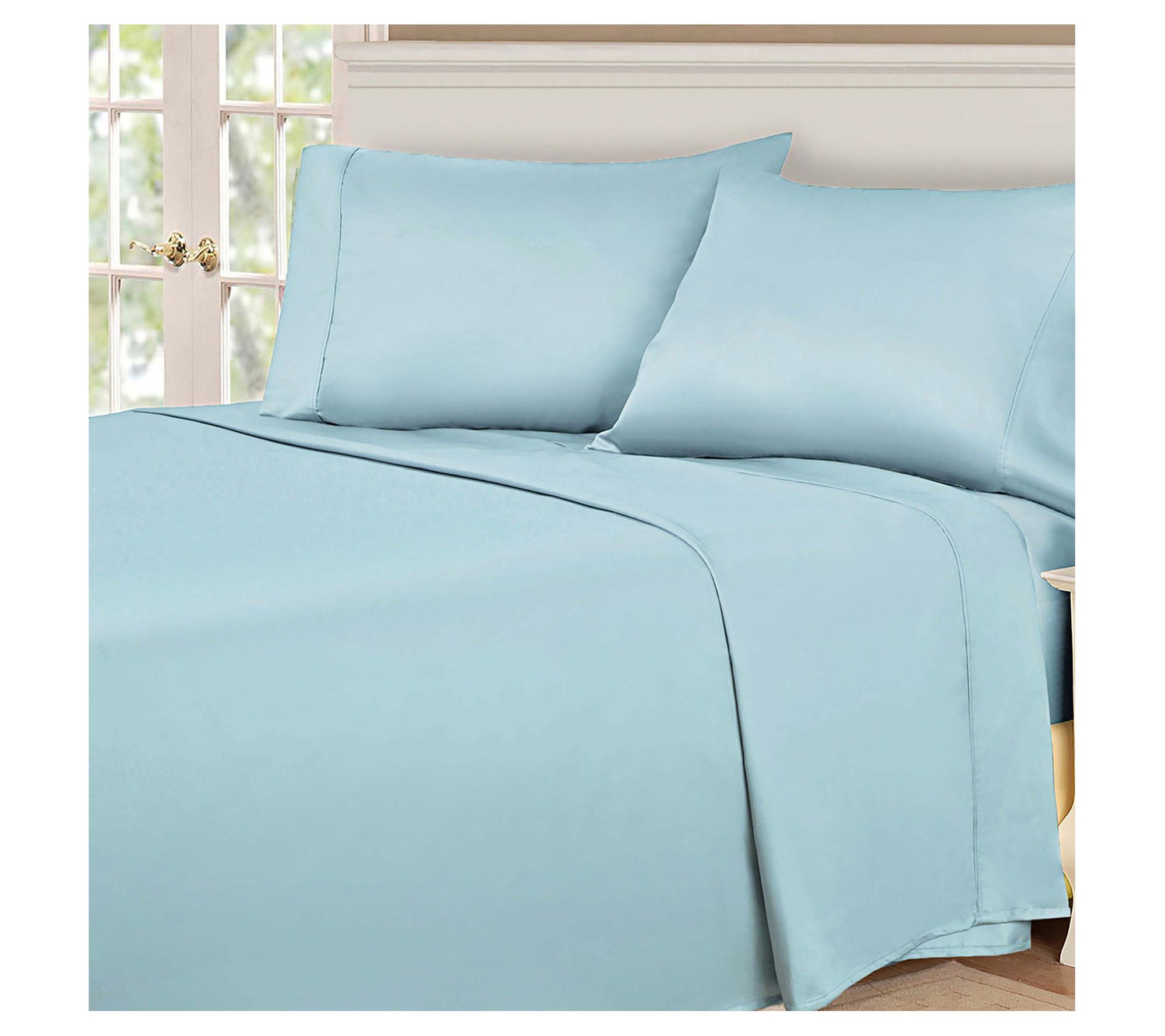 Superior 530-Thread Count Solid Egyptian Cotton Sheets, Full