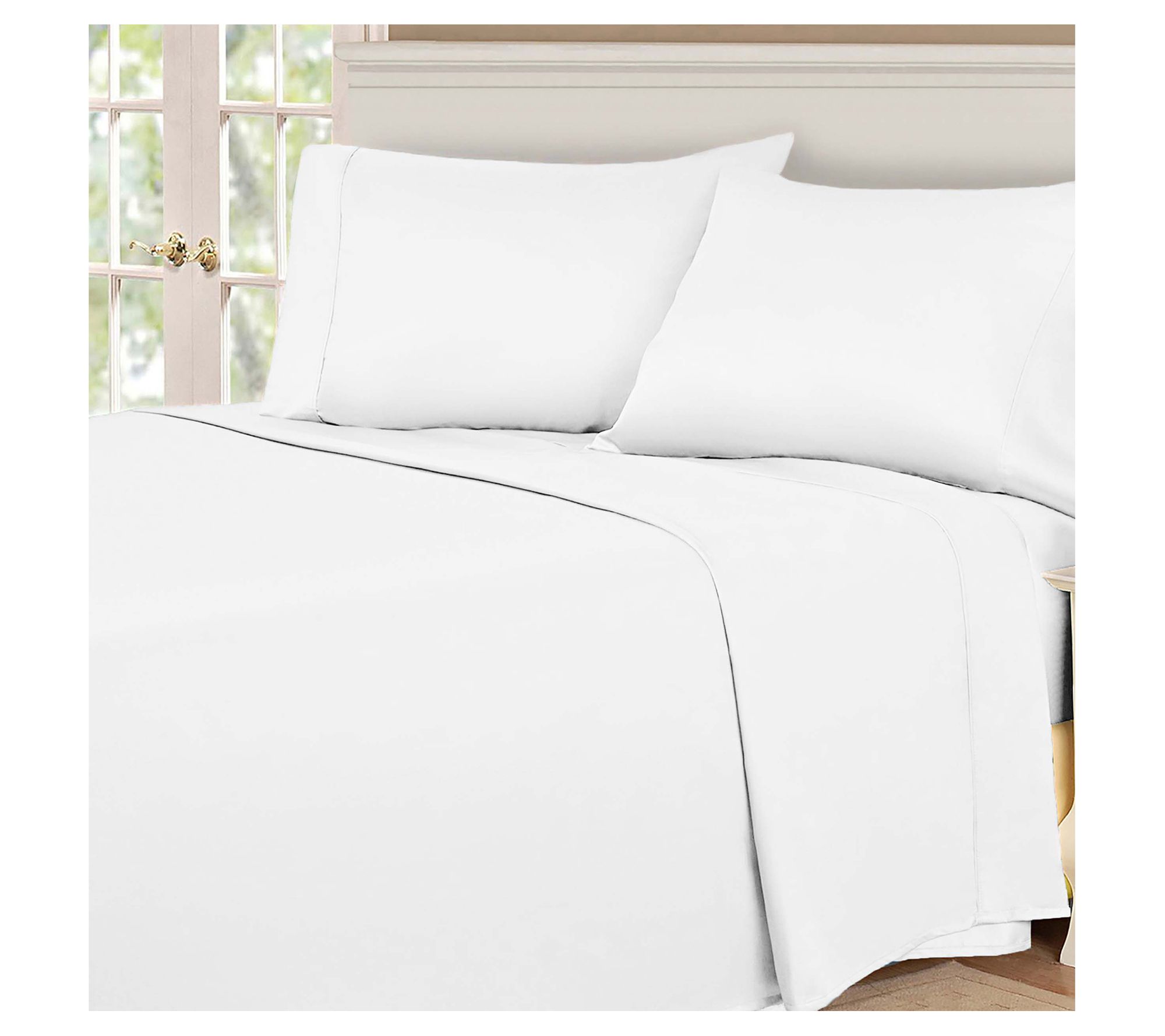 Superior 530-Thread Count Solid Egyptian CottonSheets, Full