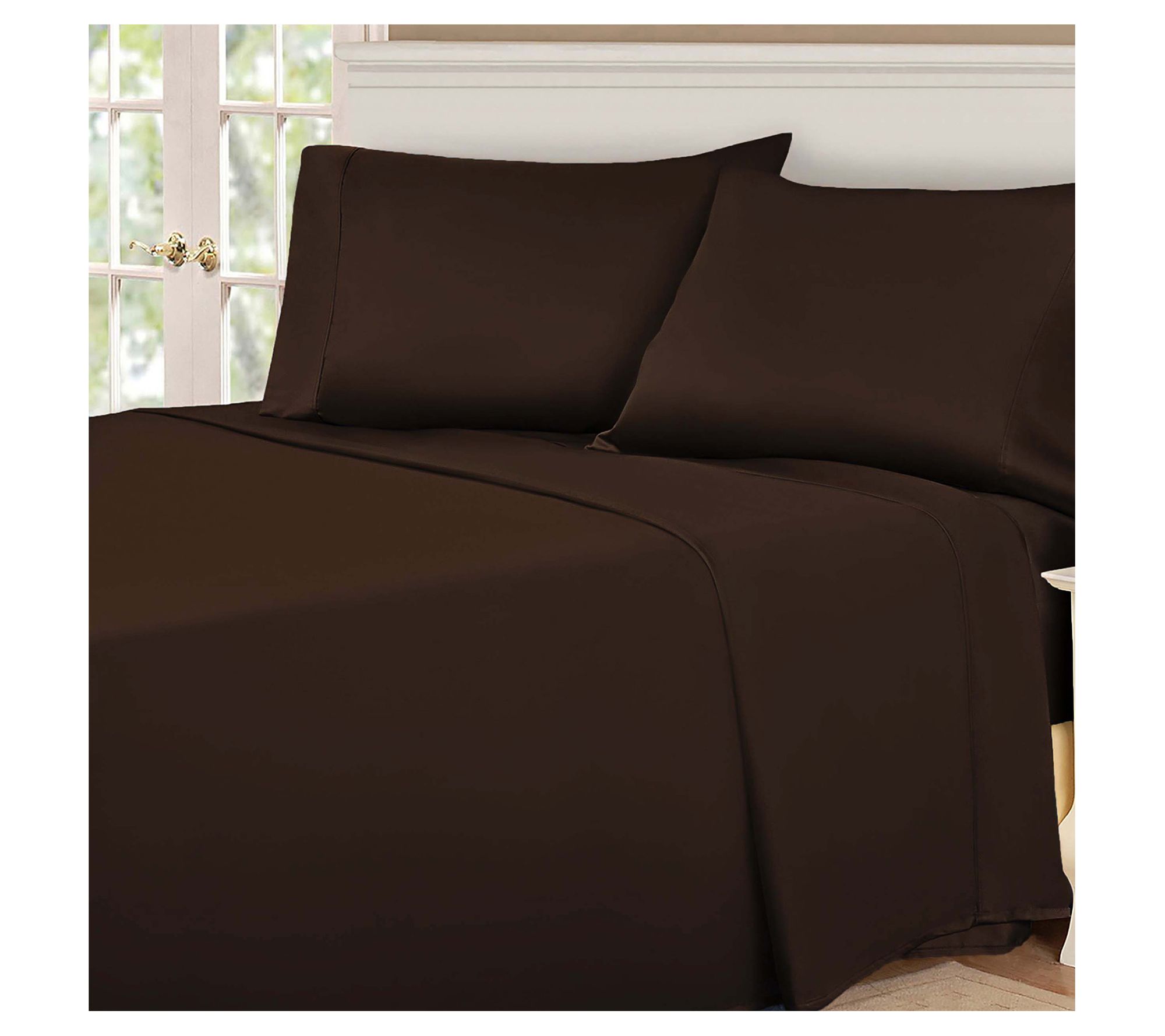 Superior 530-Thread Count Solid Egyptian CottonSheets, Full