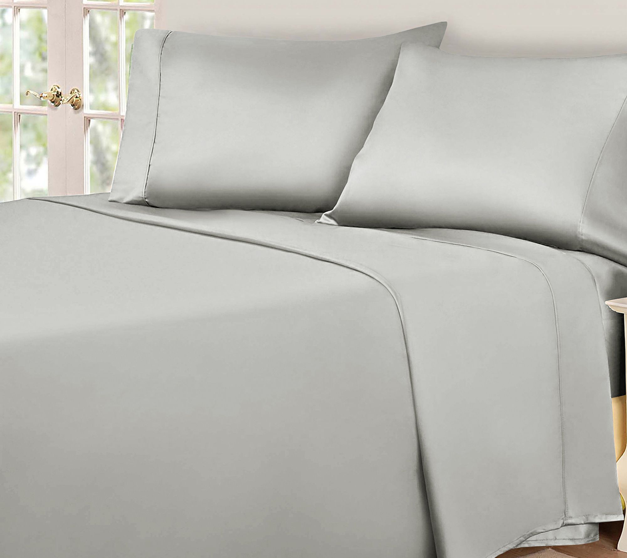 Superior 530-Thread Count Solid Egyptian CottonSheets, Full