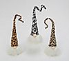 Set of 3 Leopard Print Gnomes by Gerson Co, 1 of 1