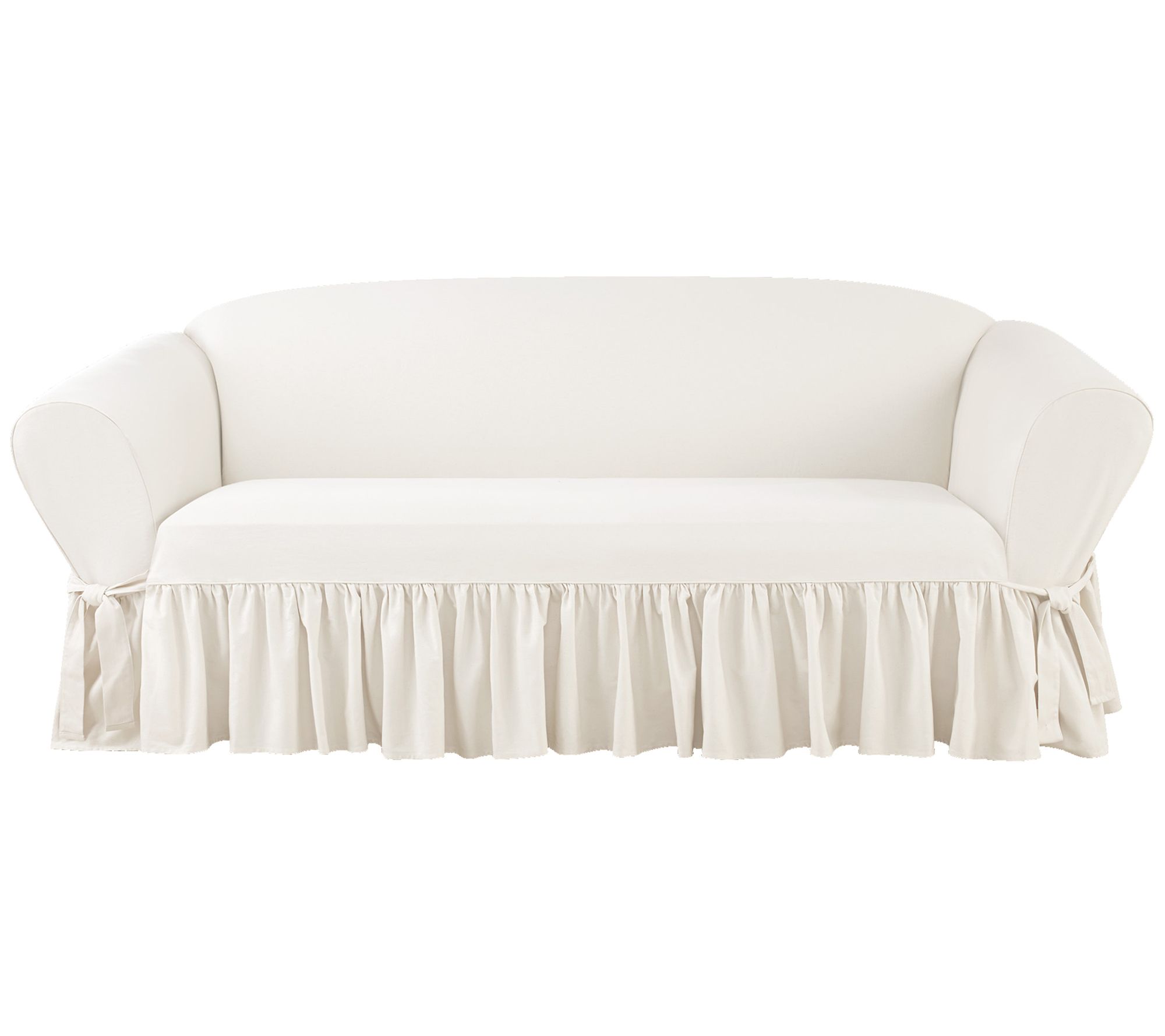 Ultimate Stretch Suede Box Cushion Loveseat Slipcover Sure Fit