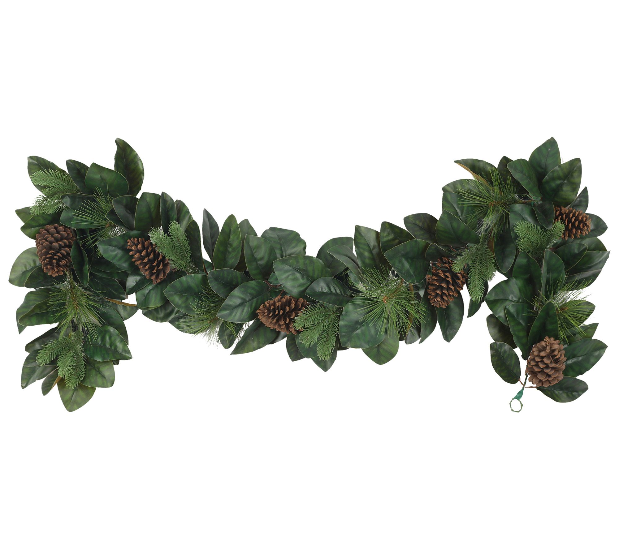 Puleo 6' Garland with Magnolia Leaves & Pine Cones