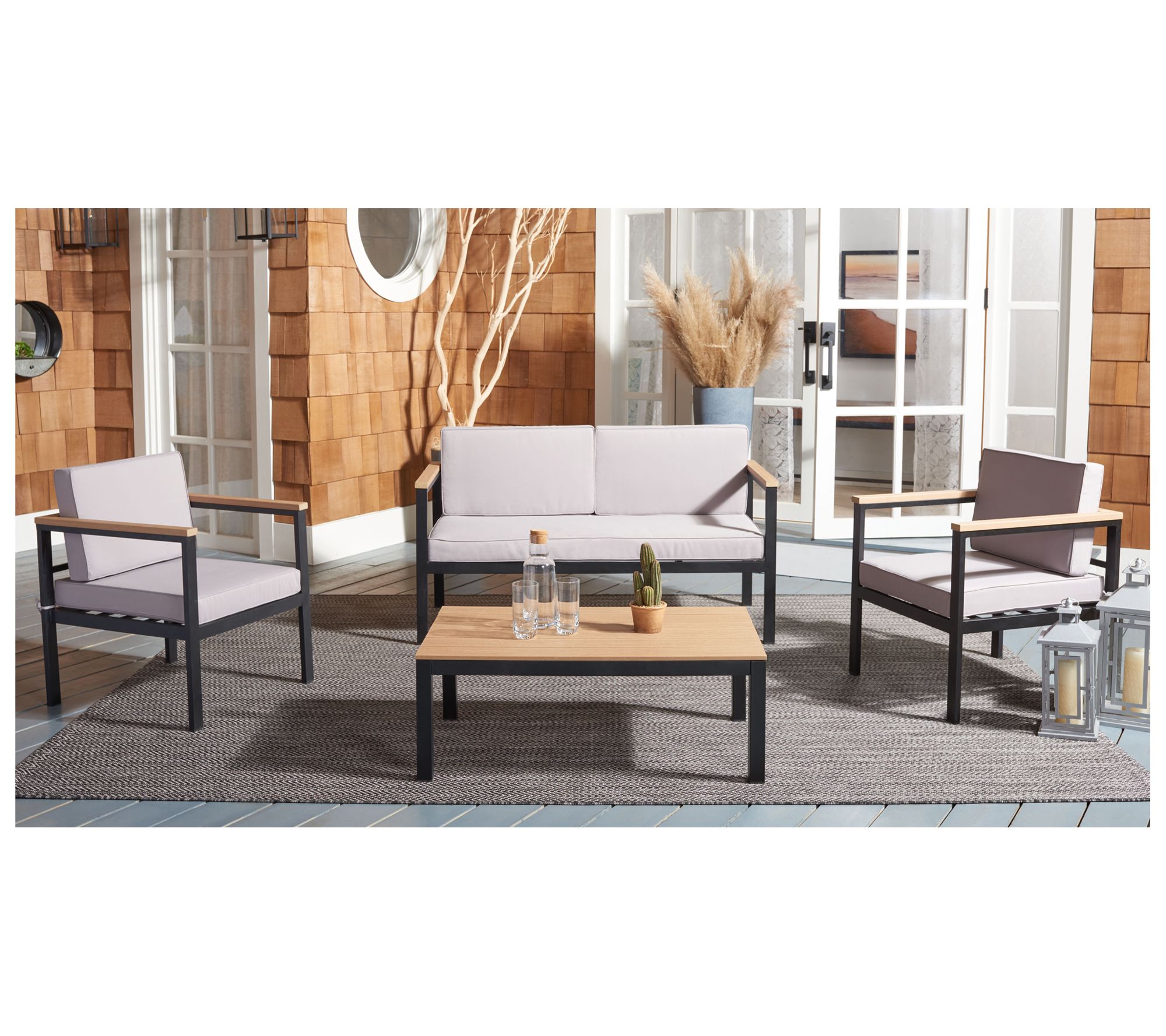 Safavieh Hendor 4 Piece Living Set