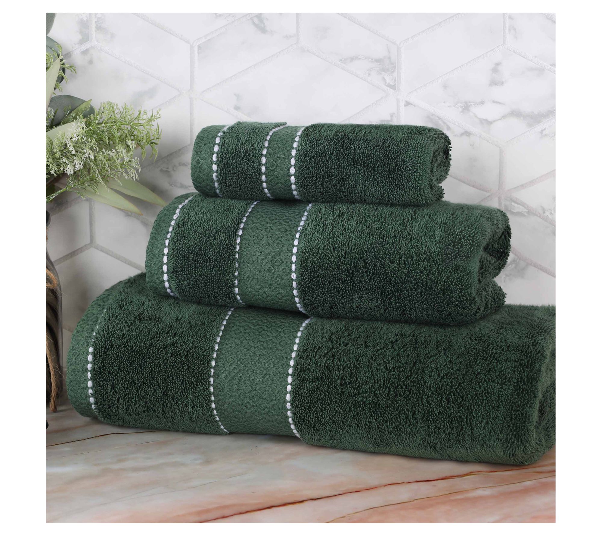 Superior Niles Egyptian Giza Cotton Ultra-Plush3-PC Towel Set