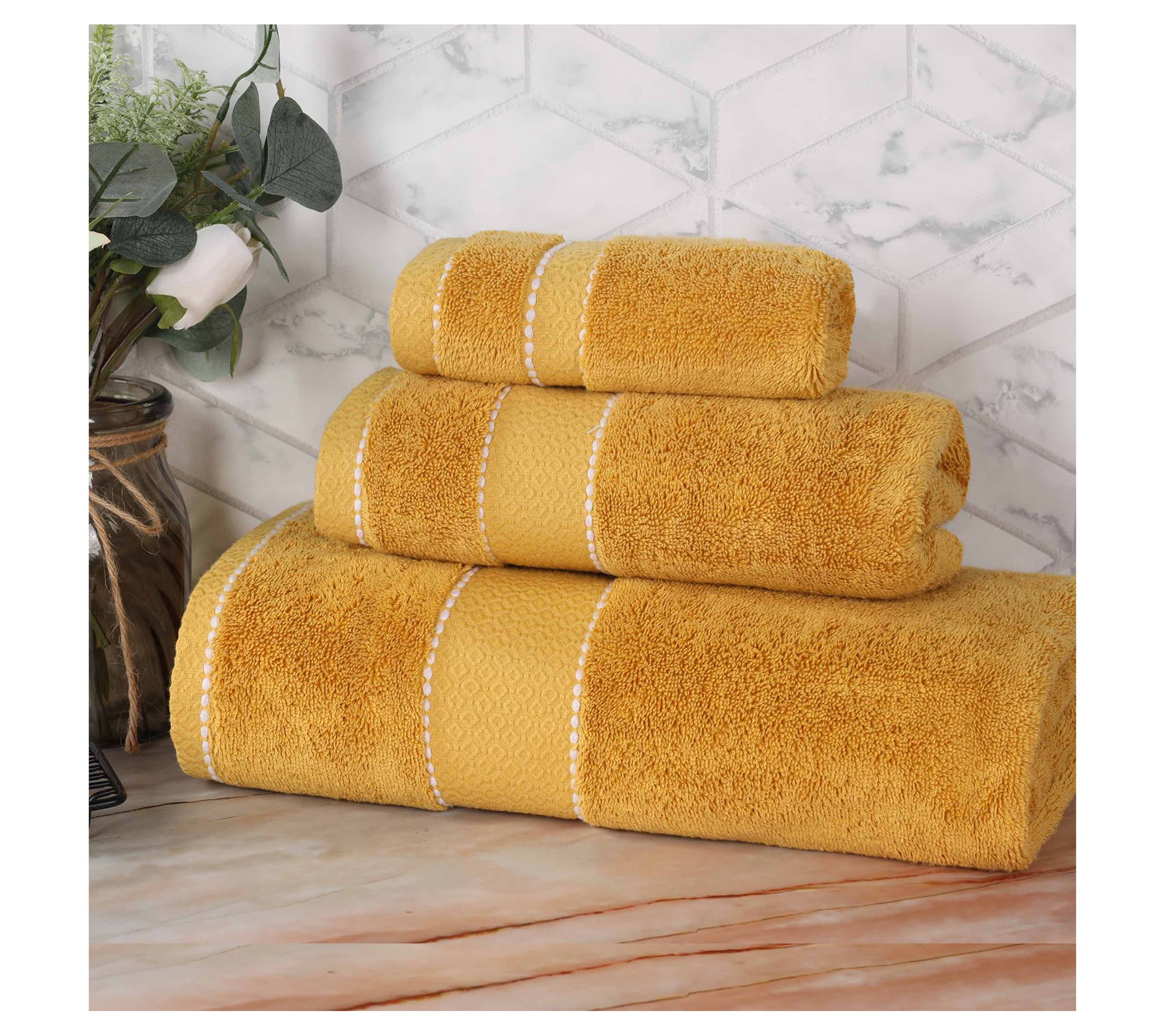 Superior Niles Egyptian Giza Cotton Ultra-Plush3-PC Towel Set
