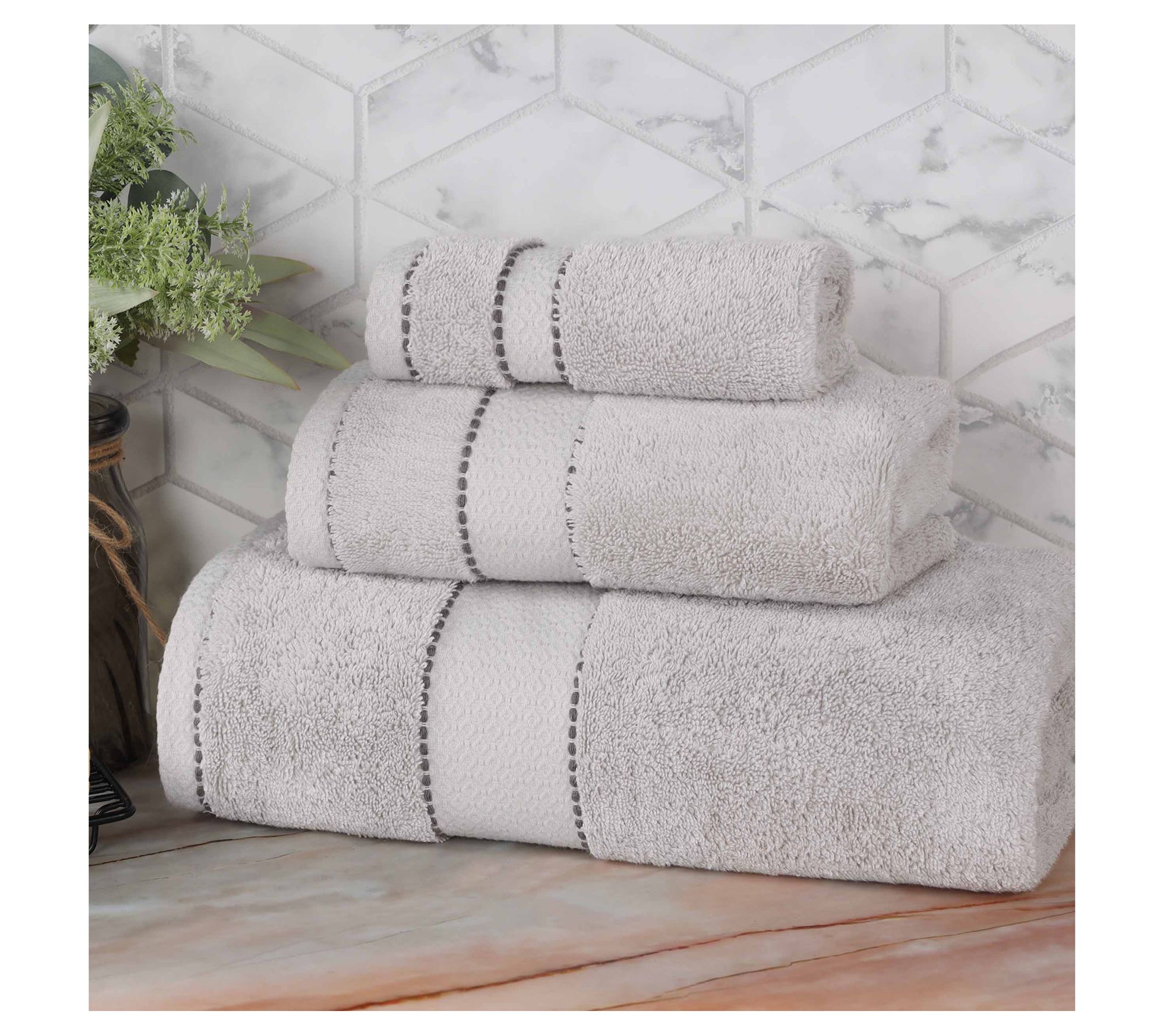 Superior Niles Egyptian Giza Cotton Ultra-Plush3-PC Towel Set