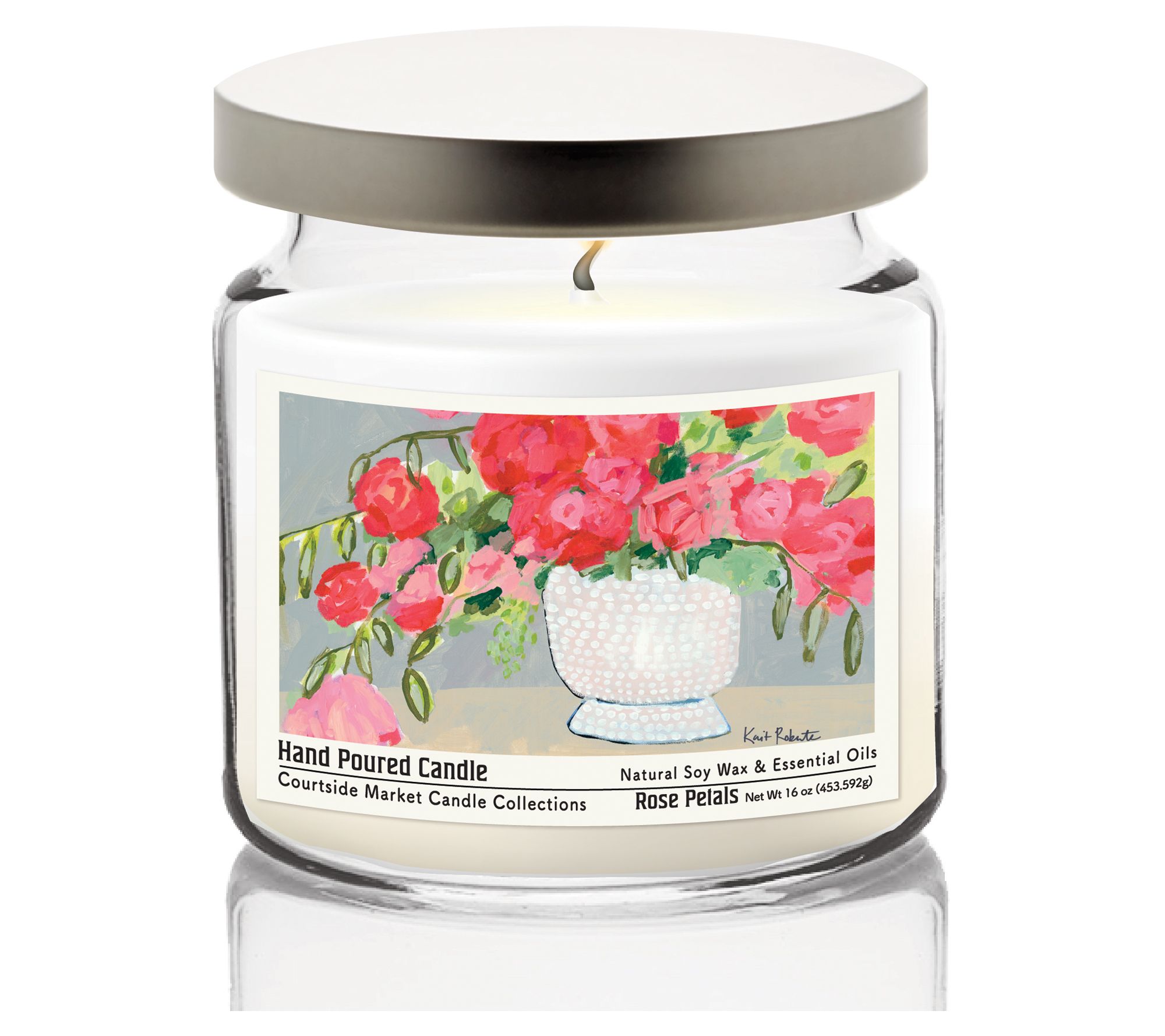 Courtside Market Your Mind Is A Garden Candle Glass Jar 16 oz