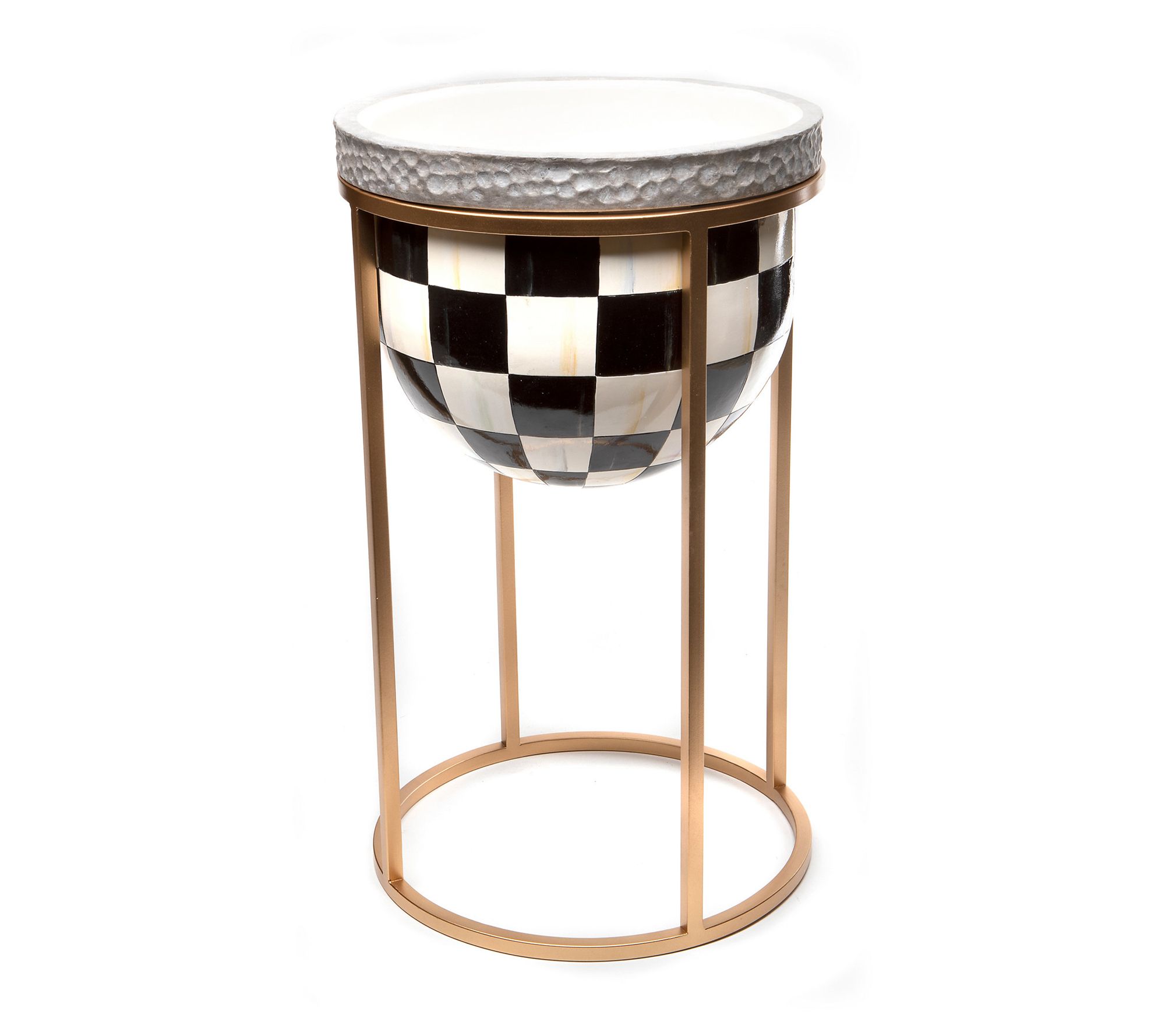 MacKenzie-Childs Courtly Check Short Plant Stand