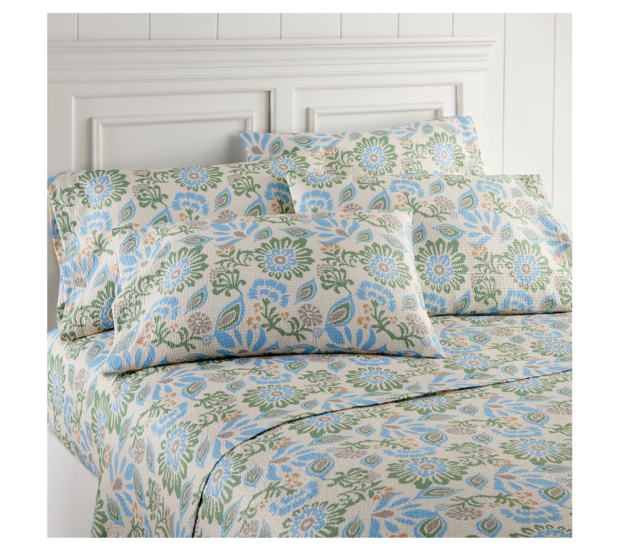 Shavel Home Cali King Seersucker Sheet Set