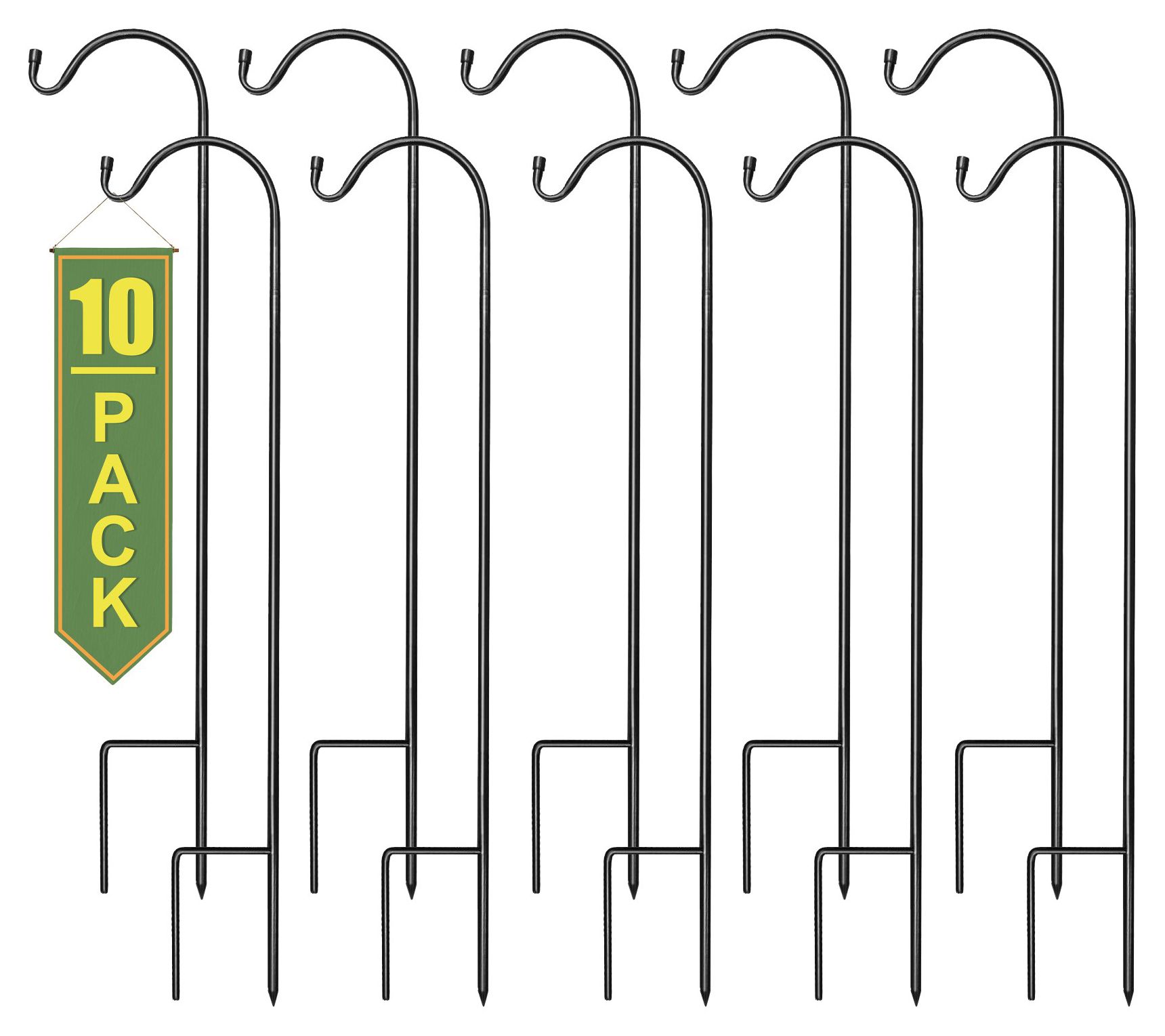 Sorbus Set of 10 Extendable Garden Planter Staks