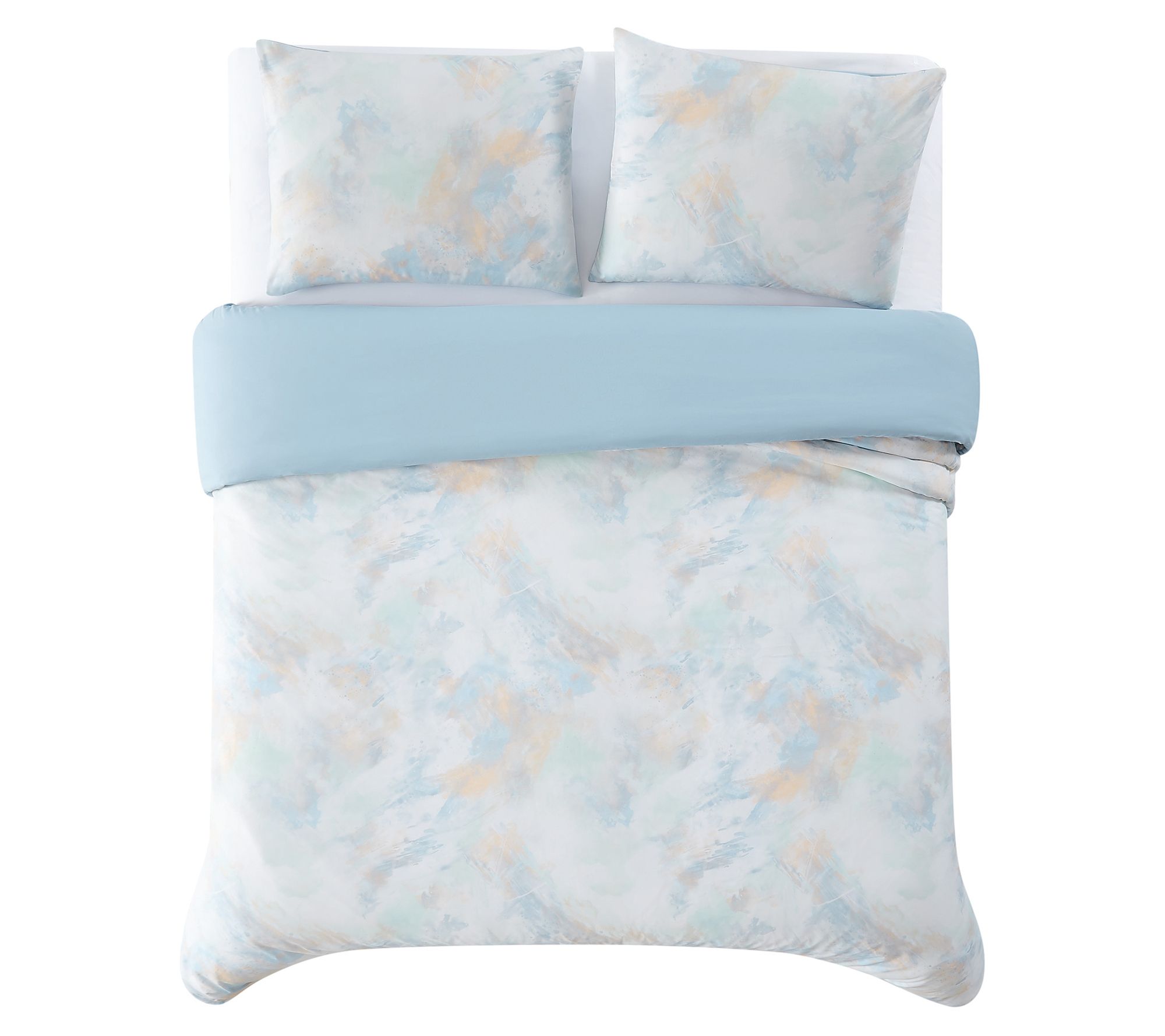 Truly Soft Hannah Watercolor Full Queen 3 Piececomforter Set - Qvc.com