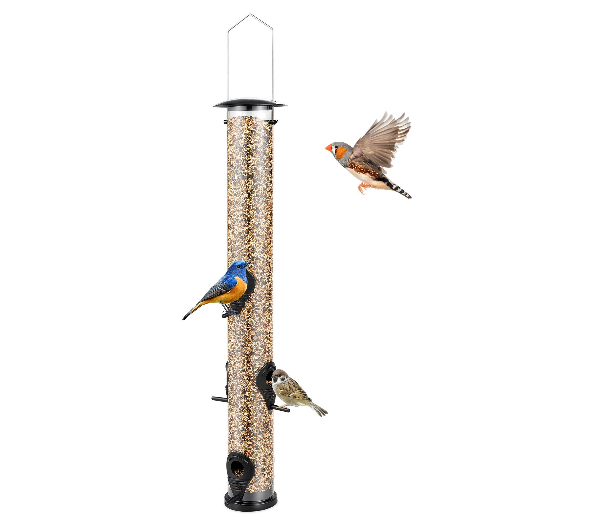 Backyard Expressions Tube Hanging Bird Feeder -23" 6 Port