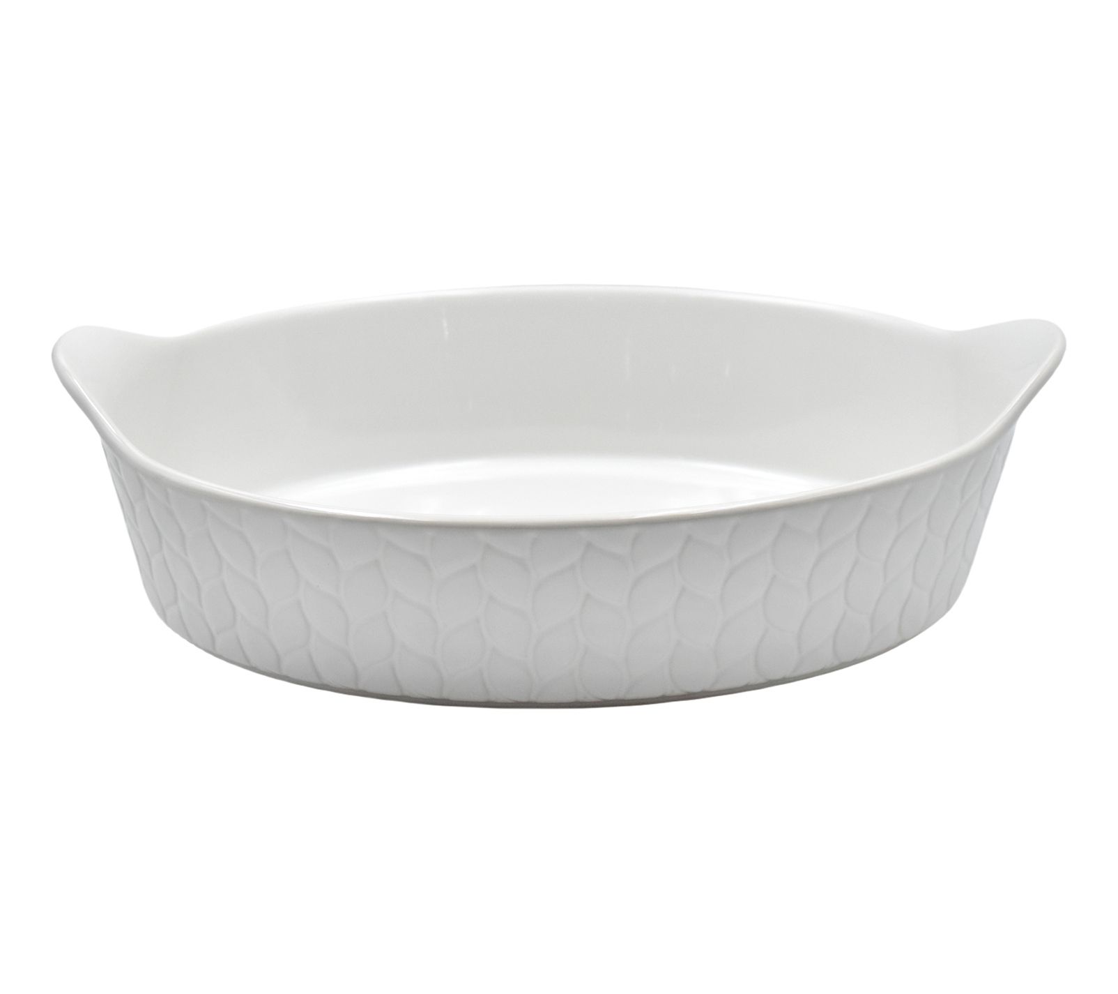 Temp-tations Carved Willow 3-qt Deep Wall Casserole Dish