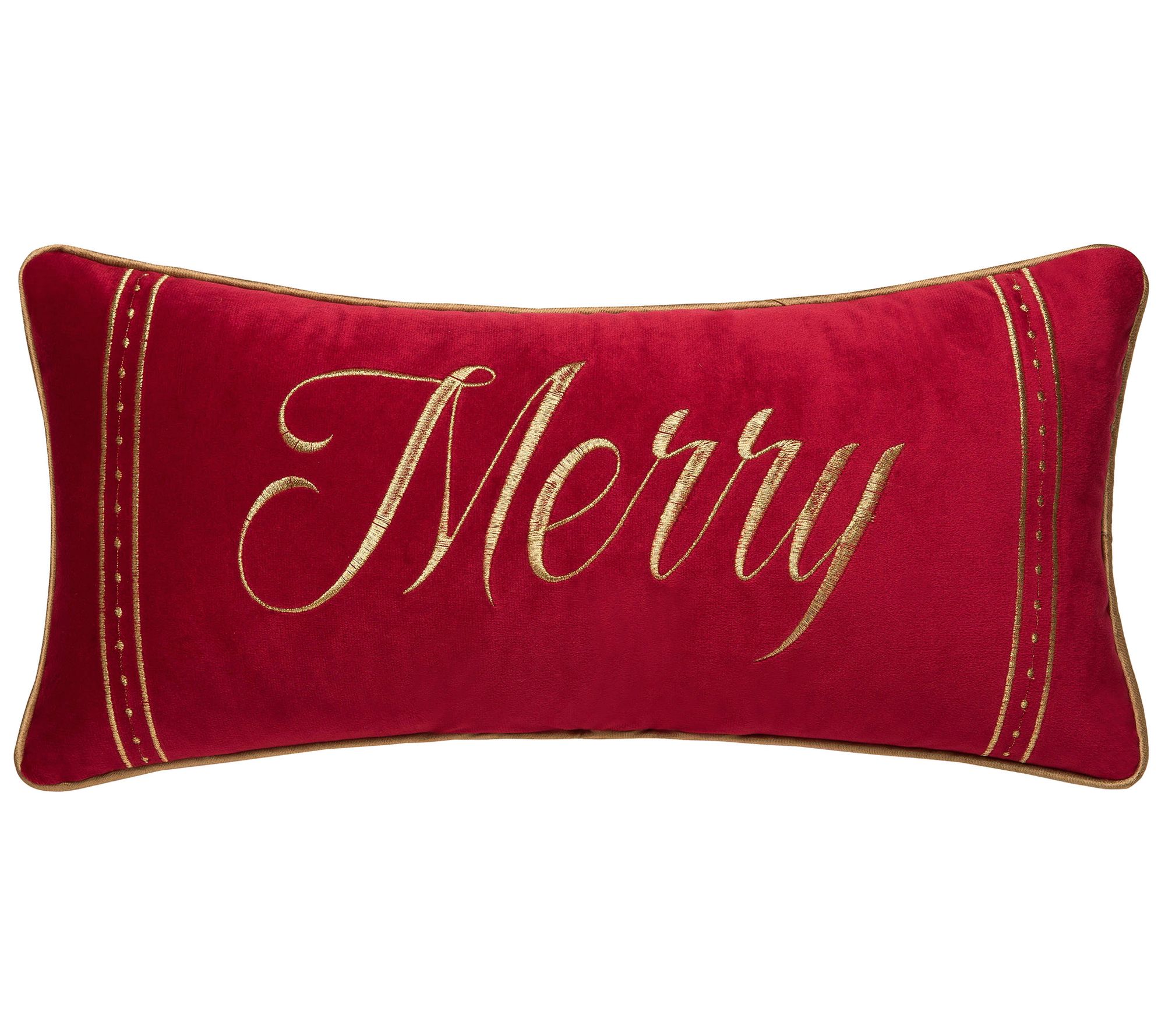 Gold Merry Pillow by Valerie