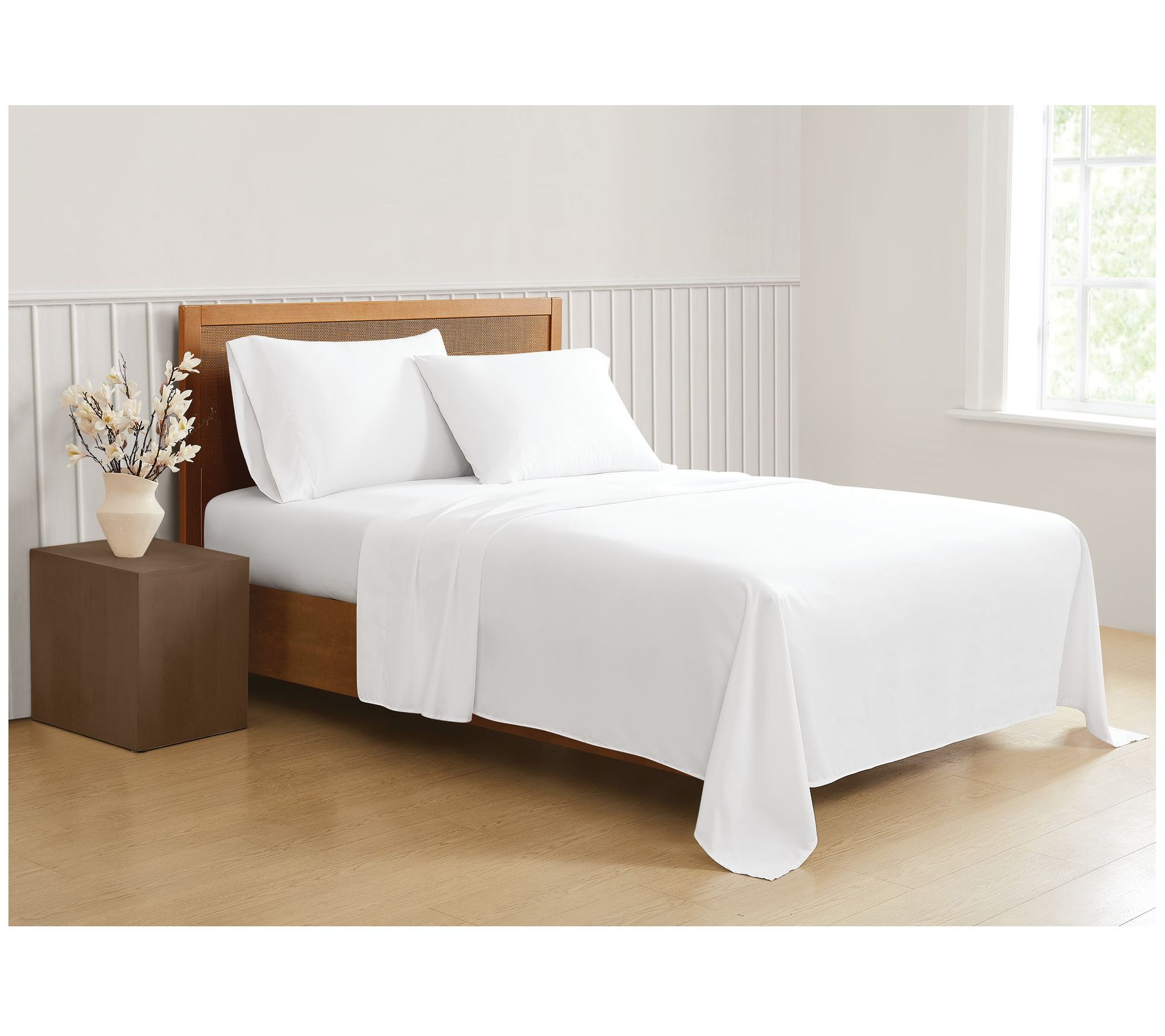 Truly Soft Green Solid Full 4 Piece Sheet Set