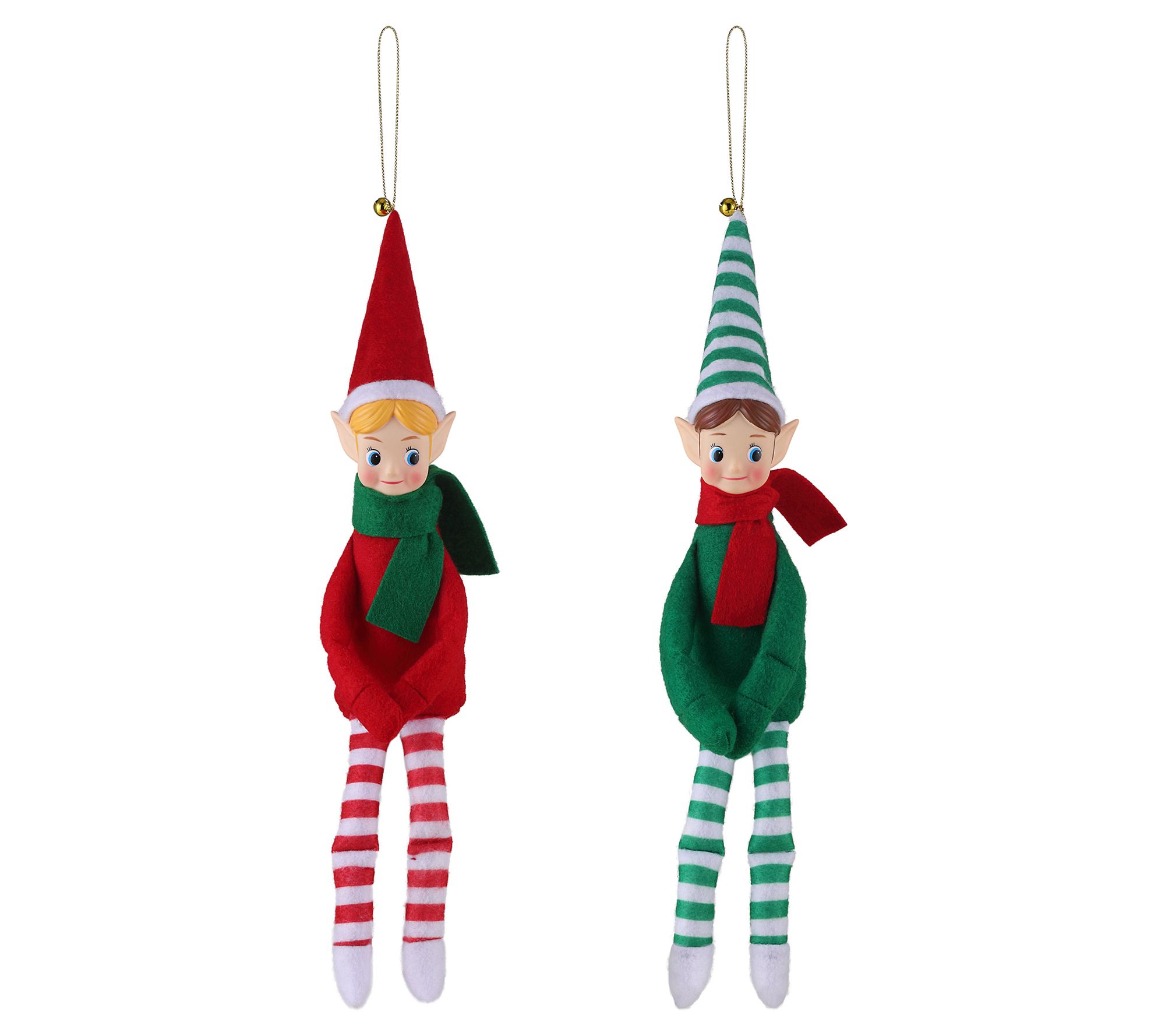 Mr. Christmas Set of 2 Recordable Knee Hugger Elves