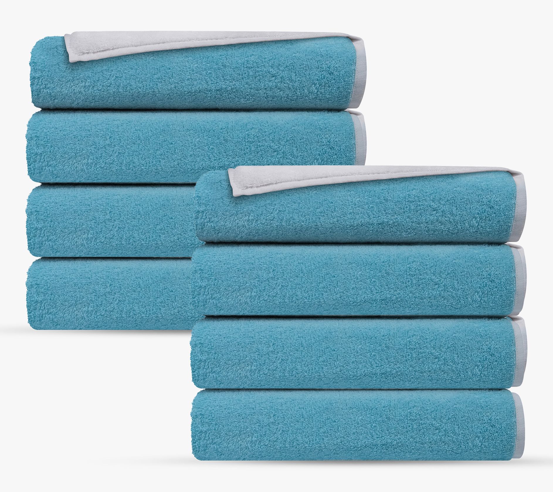 Depera Home Double Face 8 pcs Turkish Hand Towels Set