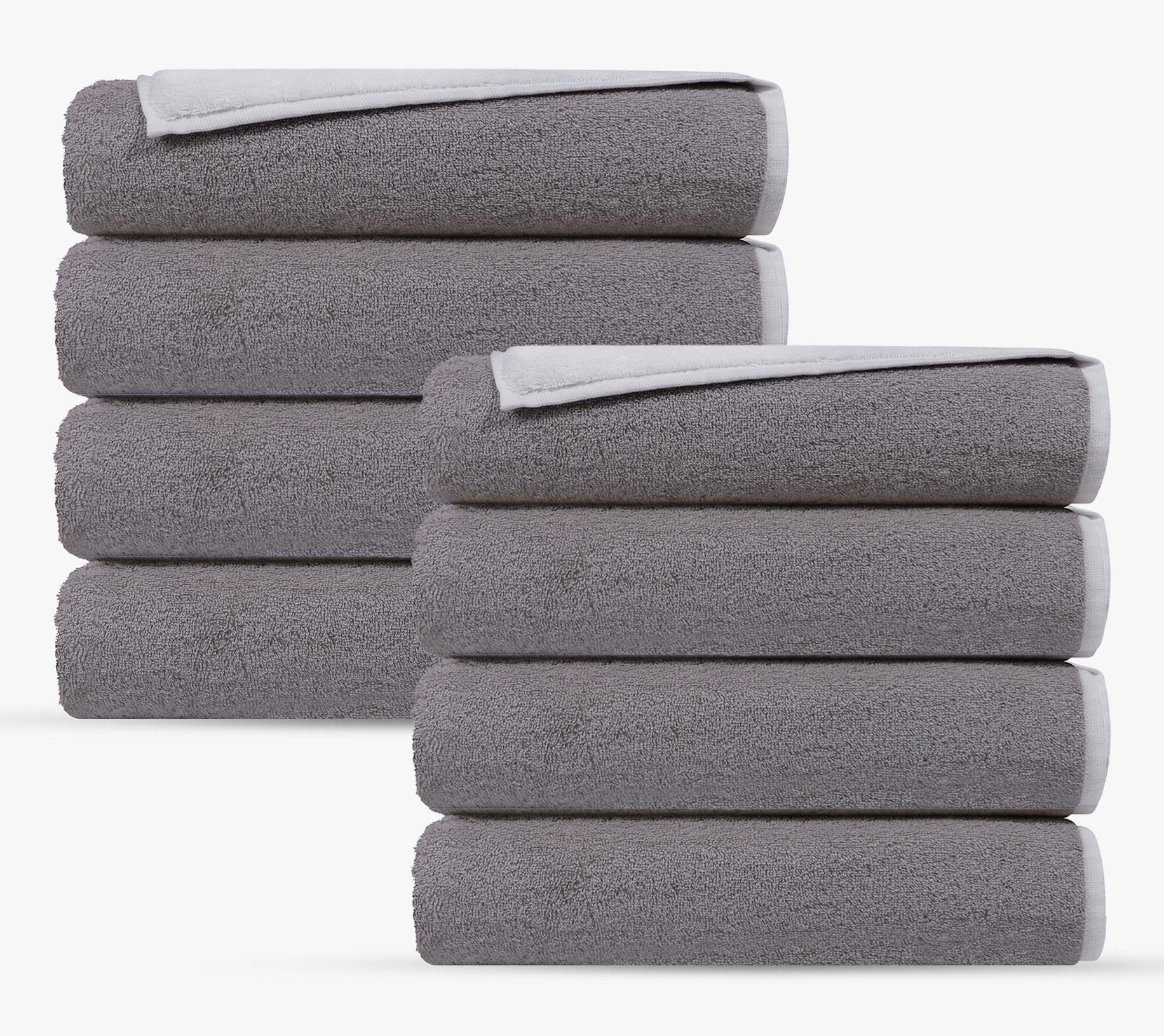 Depera Home Double Face 8 pcs Turkish Hand Towels Set