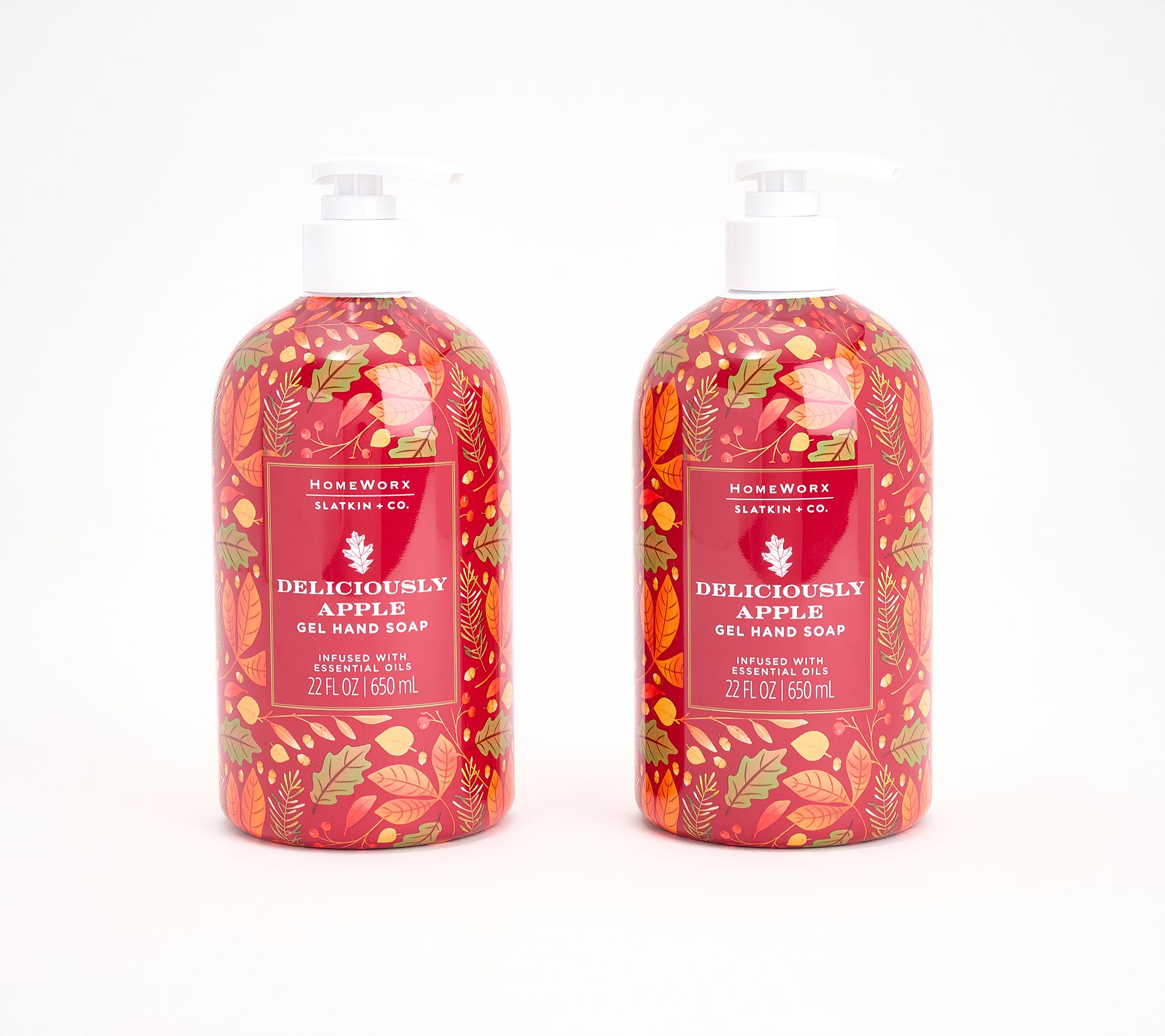 HomeWorx by Slatkin + Co. S/2 22oz Autumn Party Hand Soaps