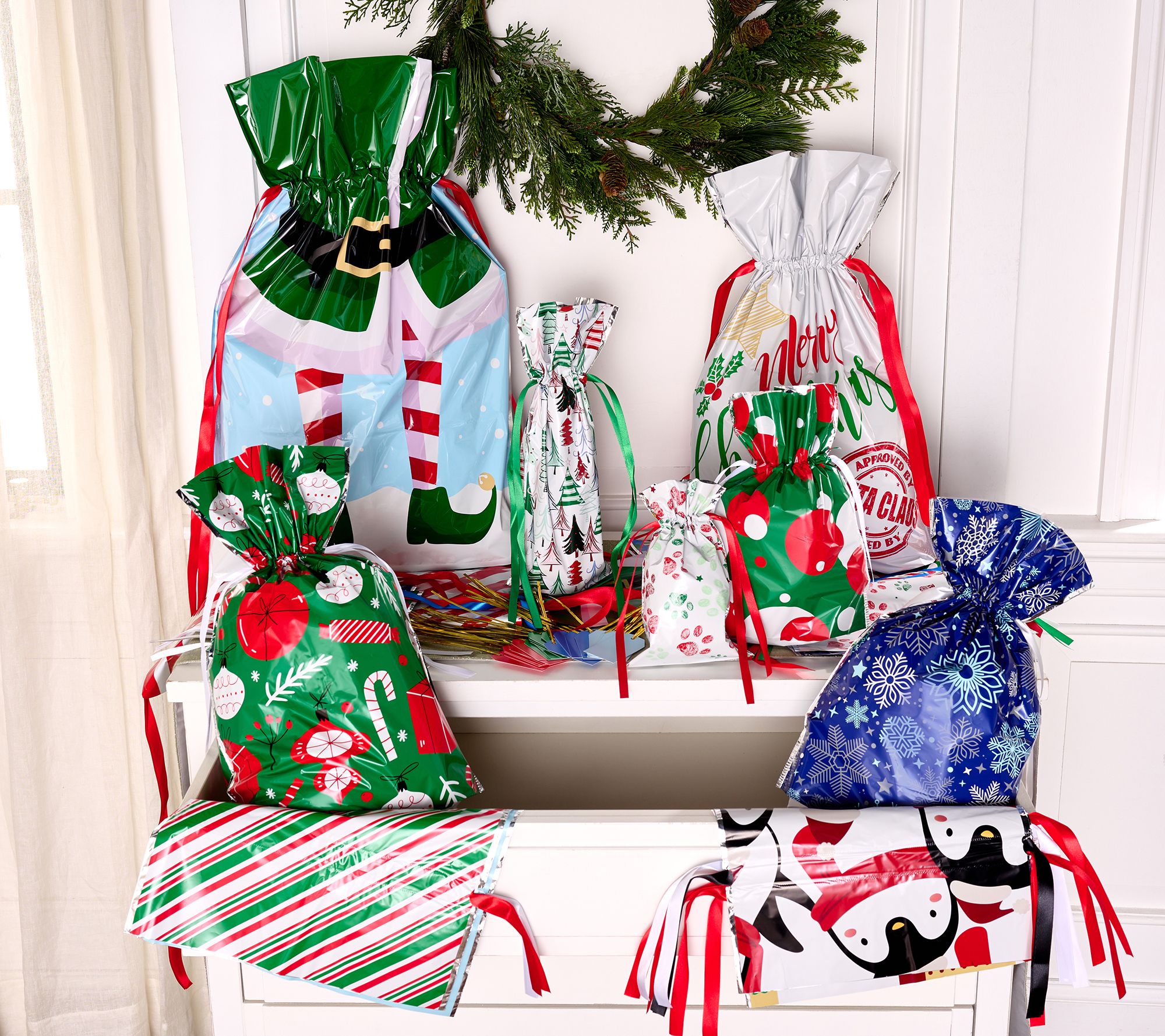 Kringle Express 40-pc Jumbo and Large Gift Bags Set SH 8/4