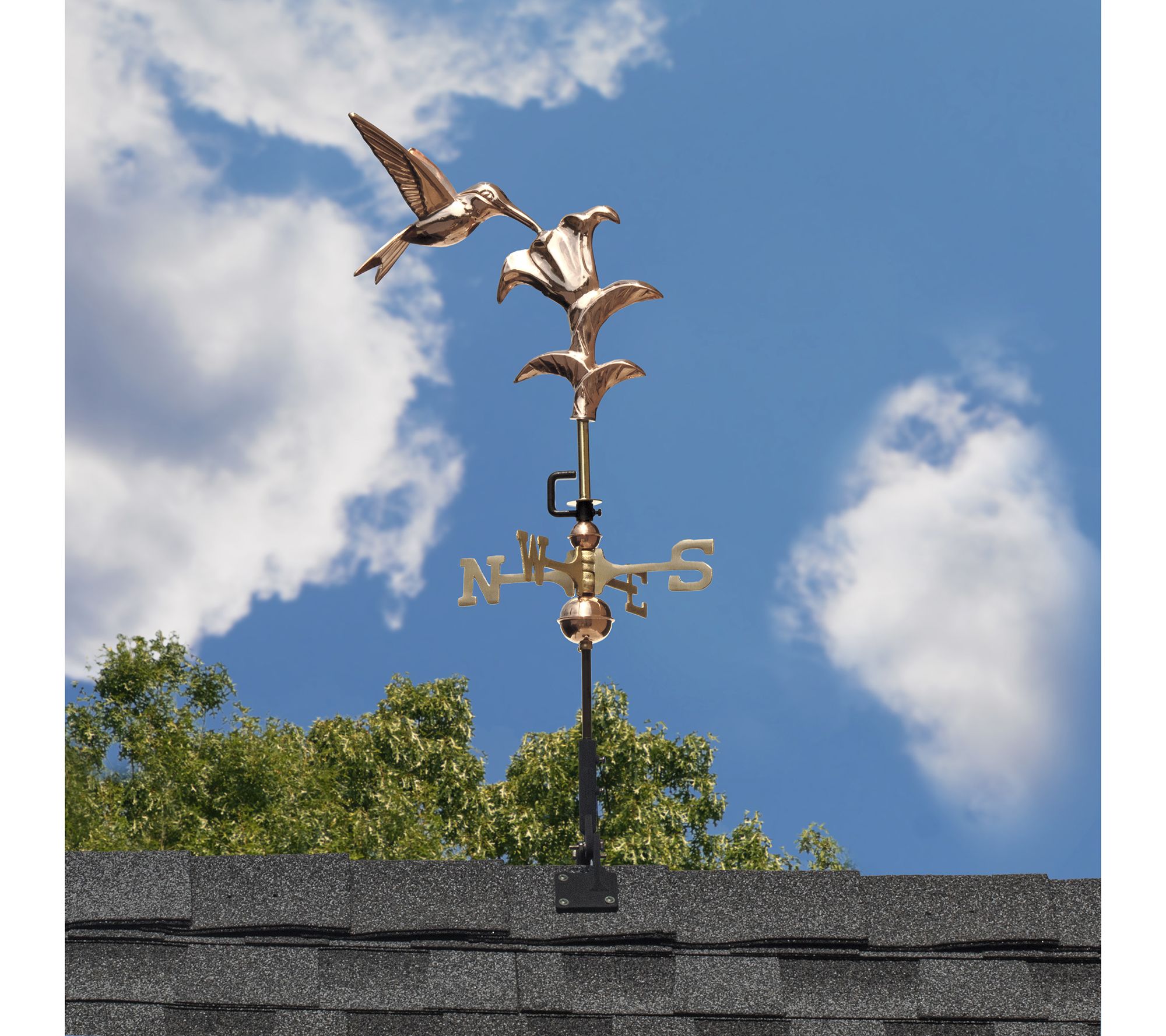 Hummingbird Cottage Weathervane-Pure Copper by Good Directions