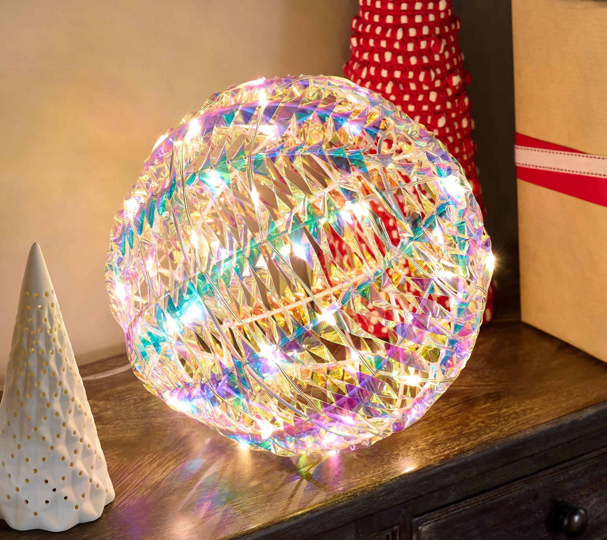 "As Is" Bethlehem Lights 10" Illuminated Ribbon Sphere