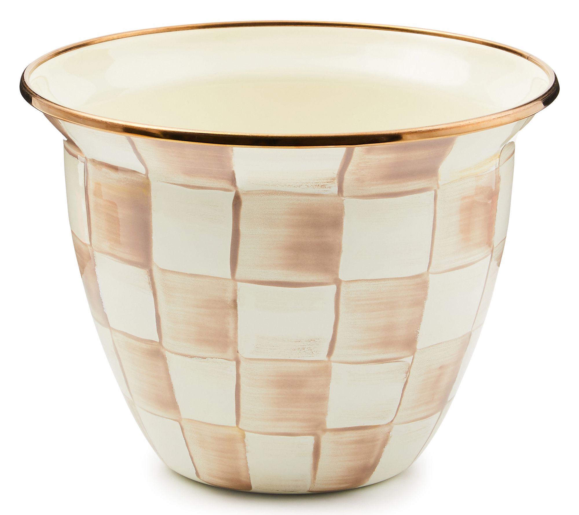 MacKenzie-Childs Check Large Flower Pot