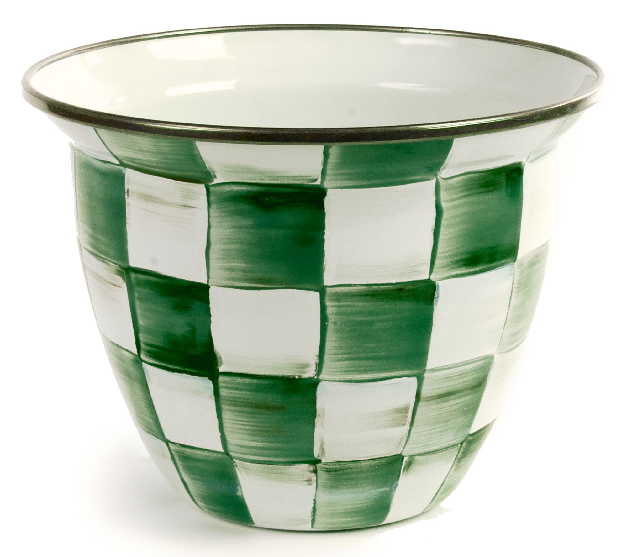 MacKenzie-Childs Check Large Flower Pot