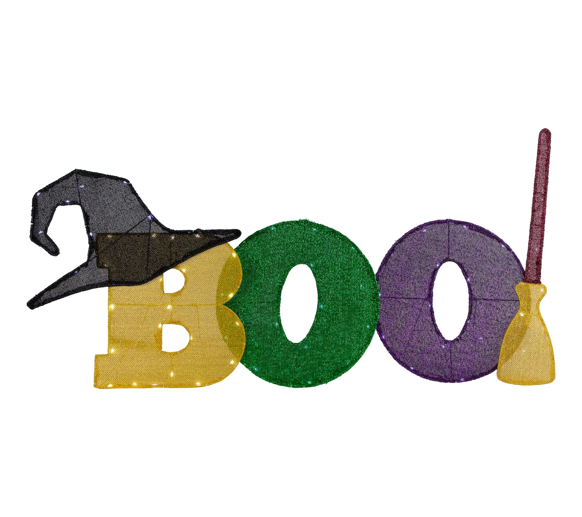 Northlight LED "Boo" Yard Halloween Decor 50" White Lights