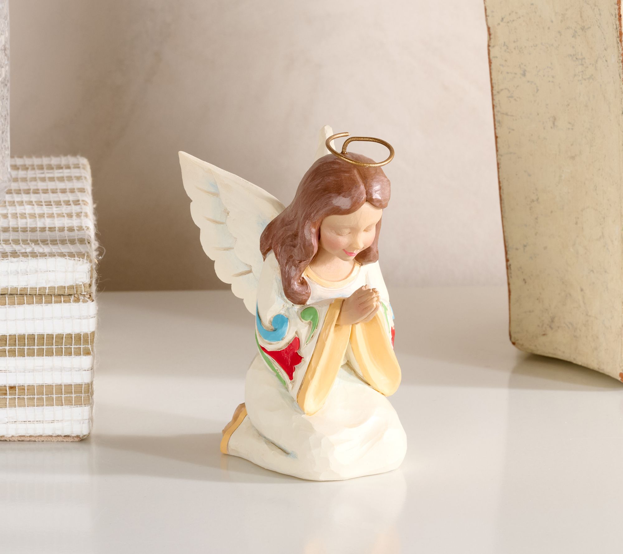 Jim Shore Heartwood Creek 4" Mini Praying Angel Figurine