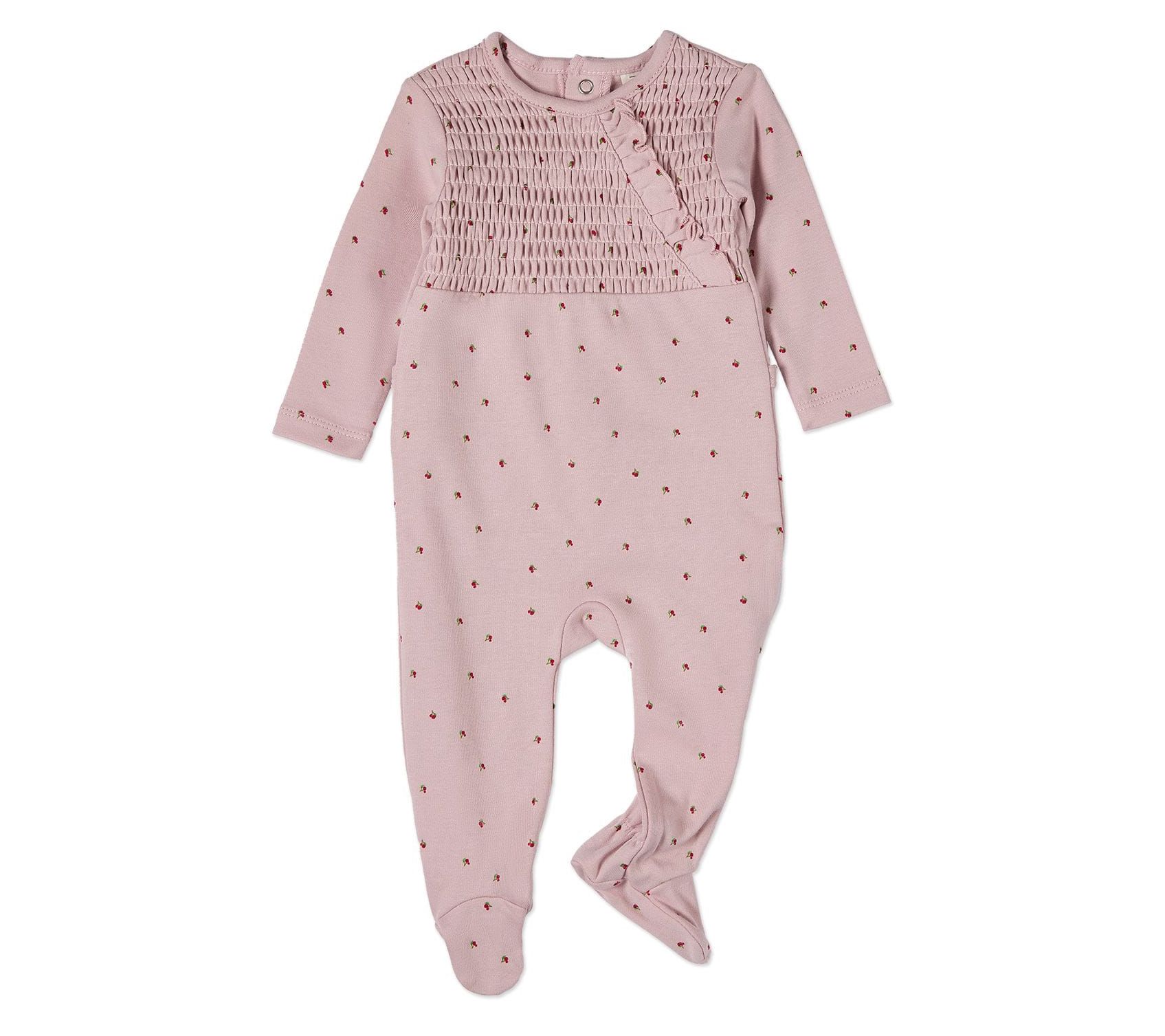 MiniMoi Baby & Toddler Sweet Cherry Ruffled Footie