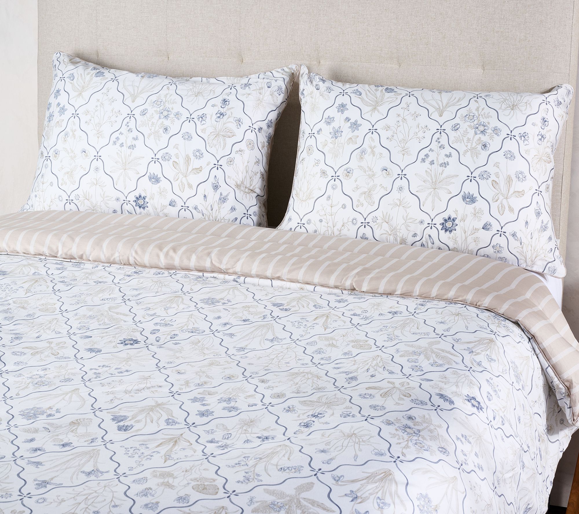 Martha Stewart 3-Piece Comforter and Sham Set Full/Queen