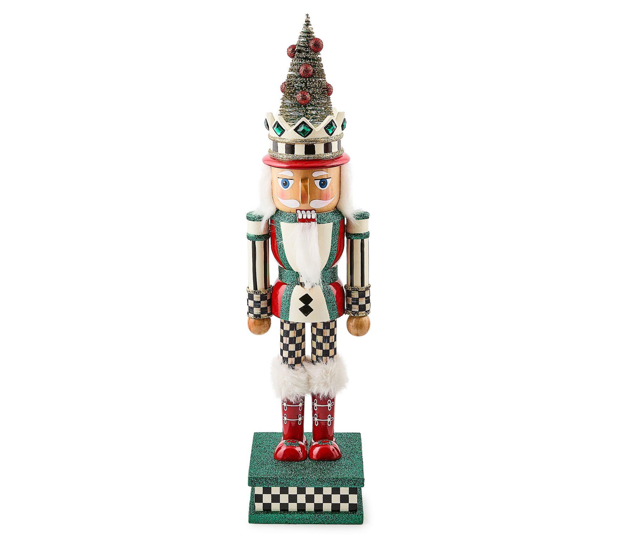 "As Is" MacKenzie- Childs Holly Jolly Nutcracker