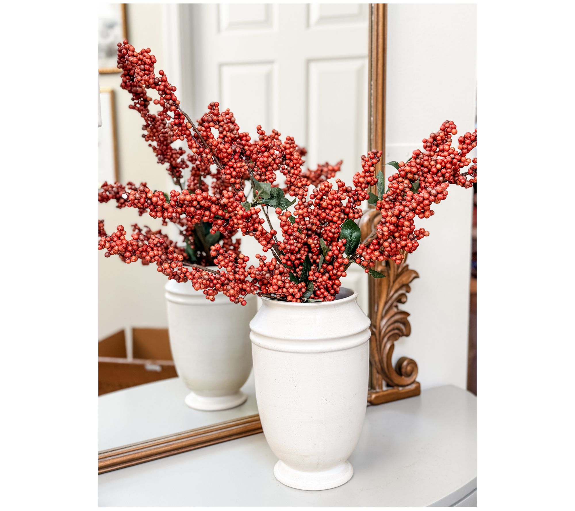 "As Is" Simply Stunning Set of 3 Harvest Berry Clusters by Janine Graff