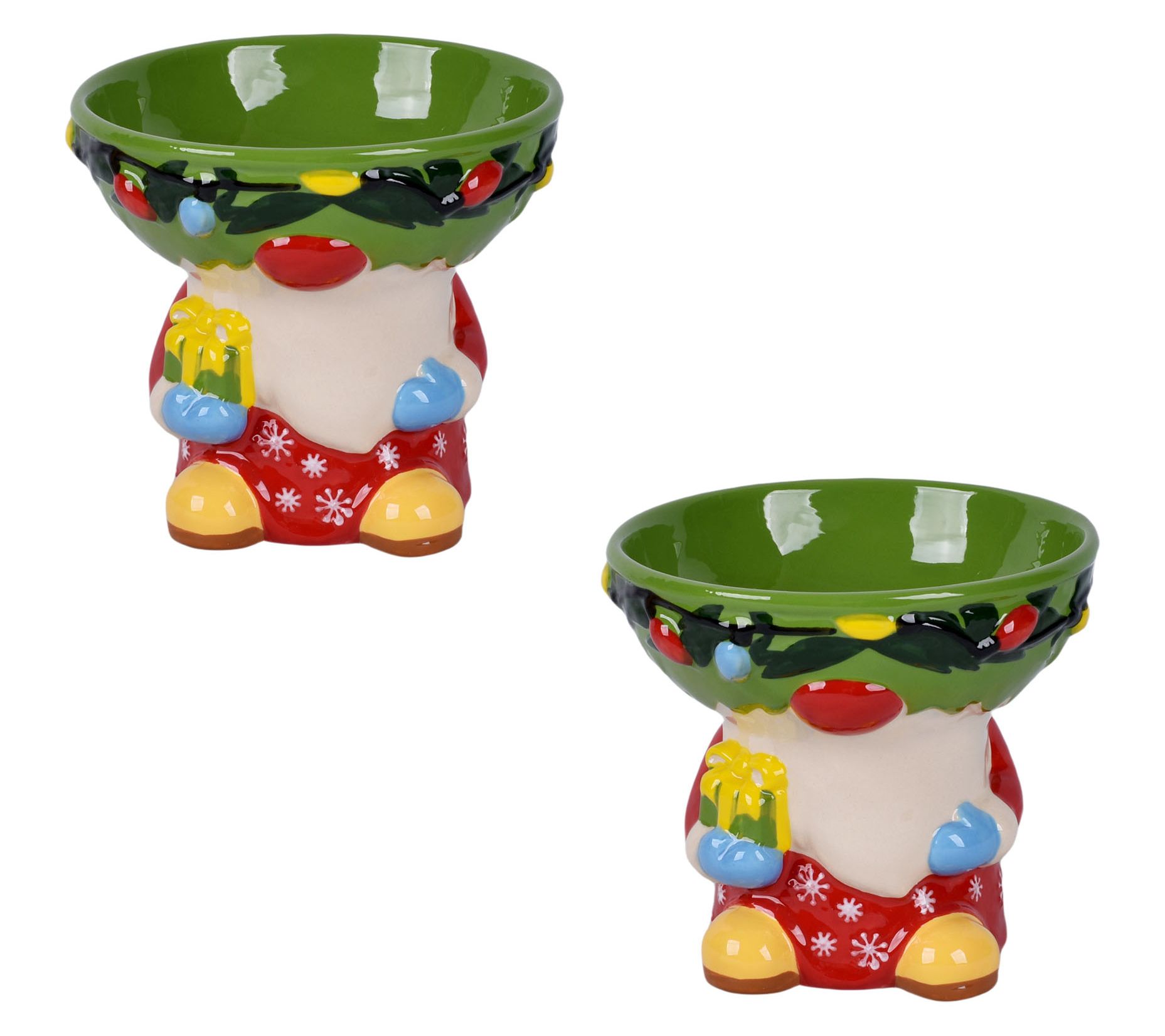 "As Is" Temp-tations Seasonal Set of (2) Character Bowls