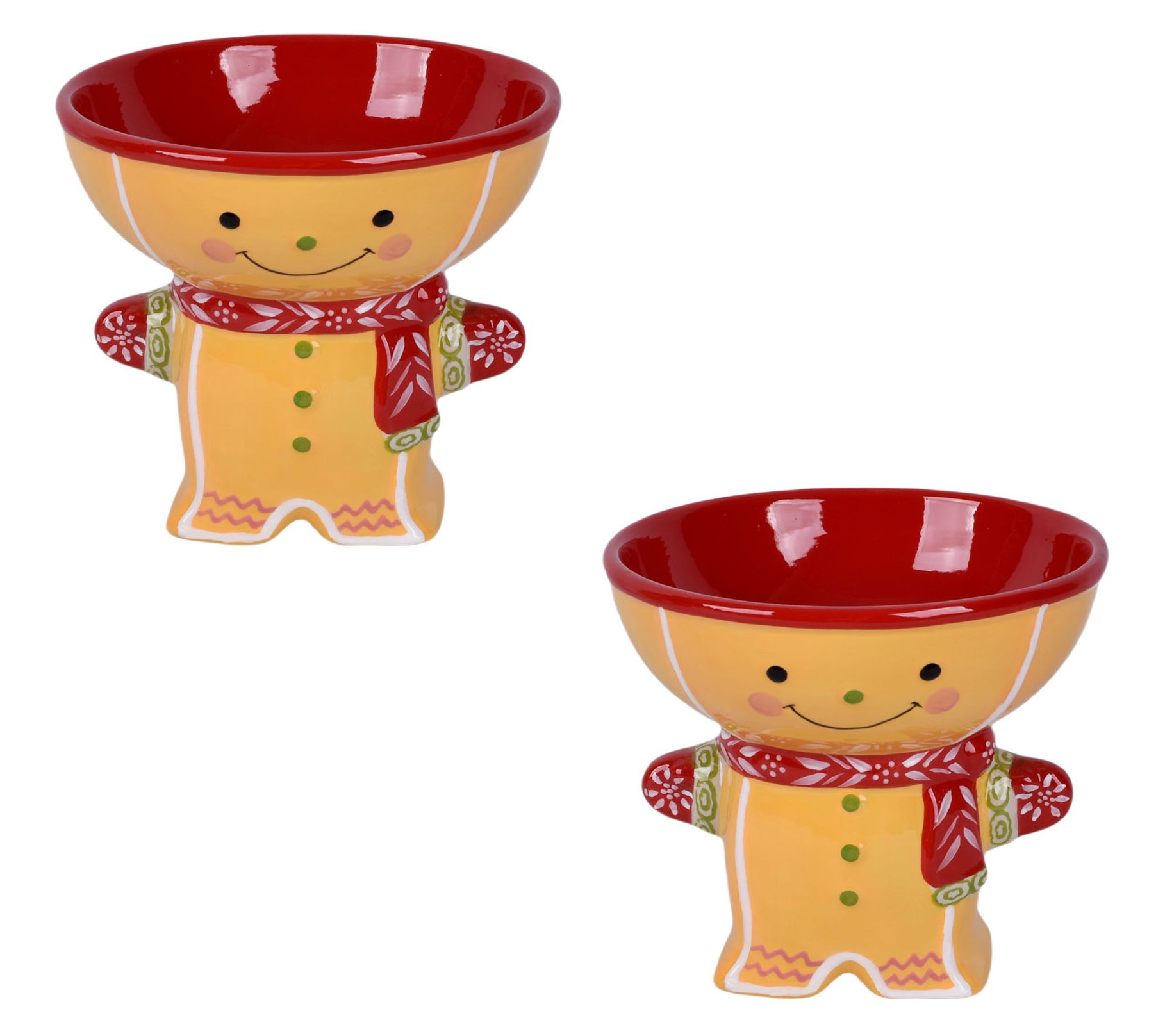 "As Is" Temp-tations Seasonal Set of (2) Character Bowls