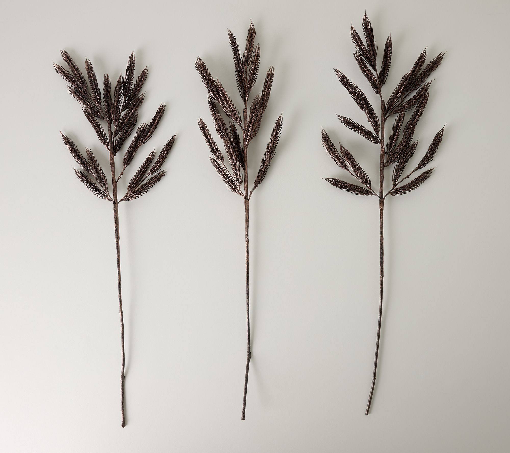 Set of 3 30" Decorative Faux Wheat Stems by Kim Gravel