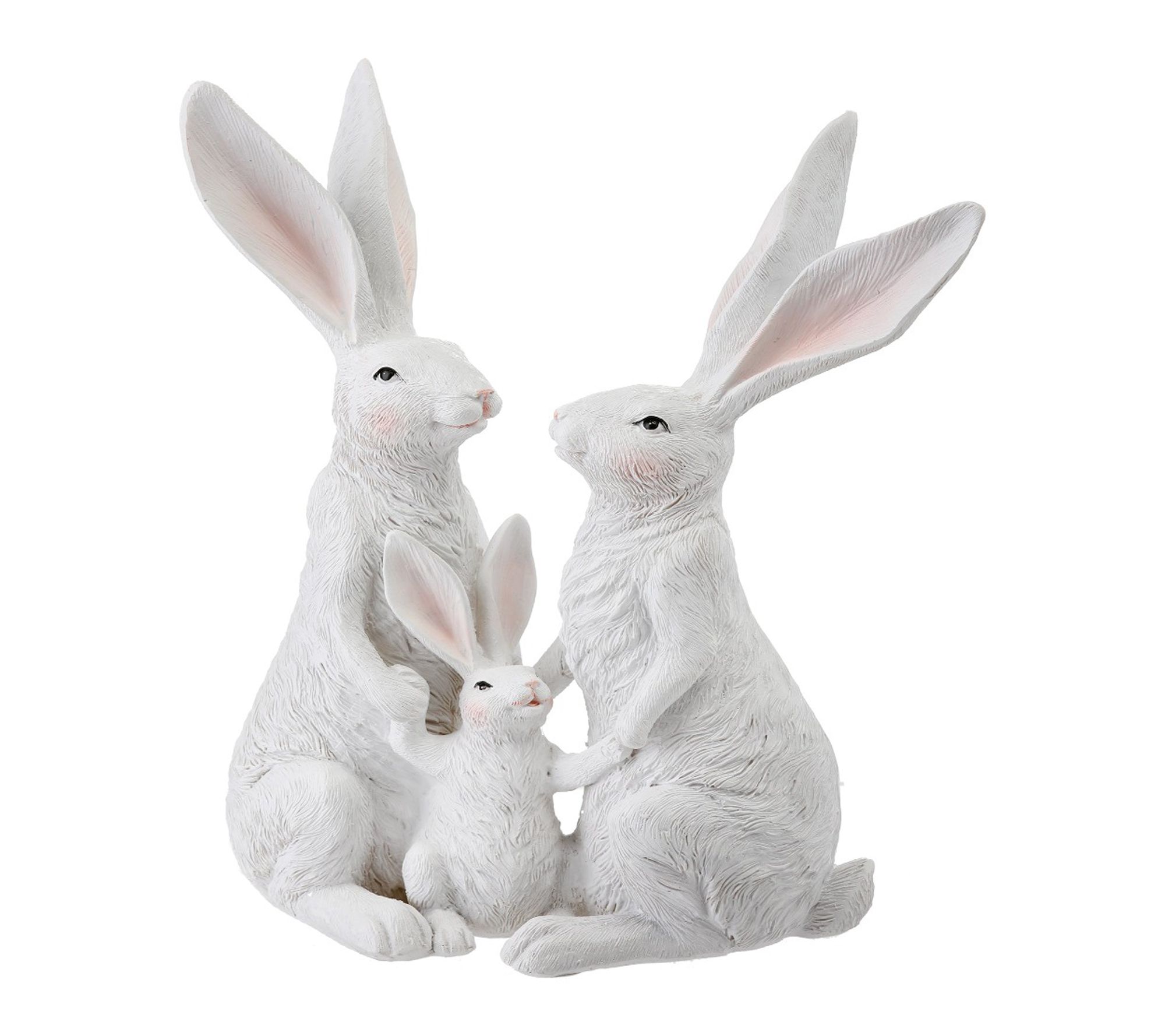 RC Home Decor-9.5"White Bunny Family Figurine -Easter Decor