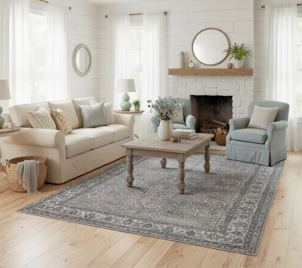 Amer Rugs Alaska Vintage Floral Area Rug, 5' x8'