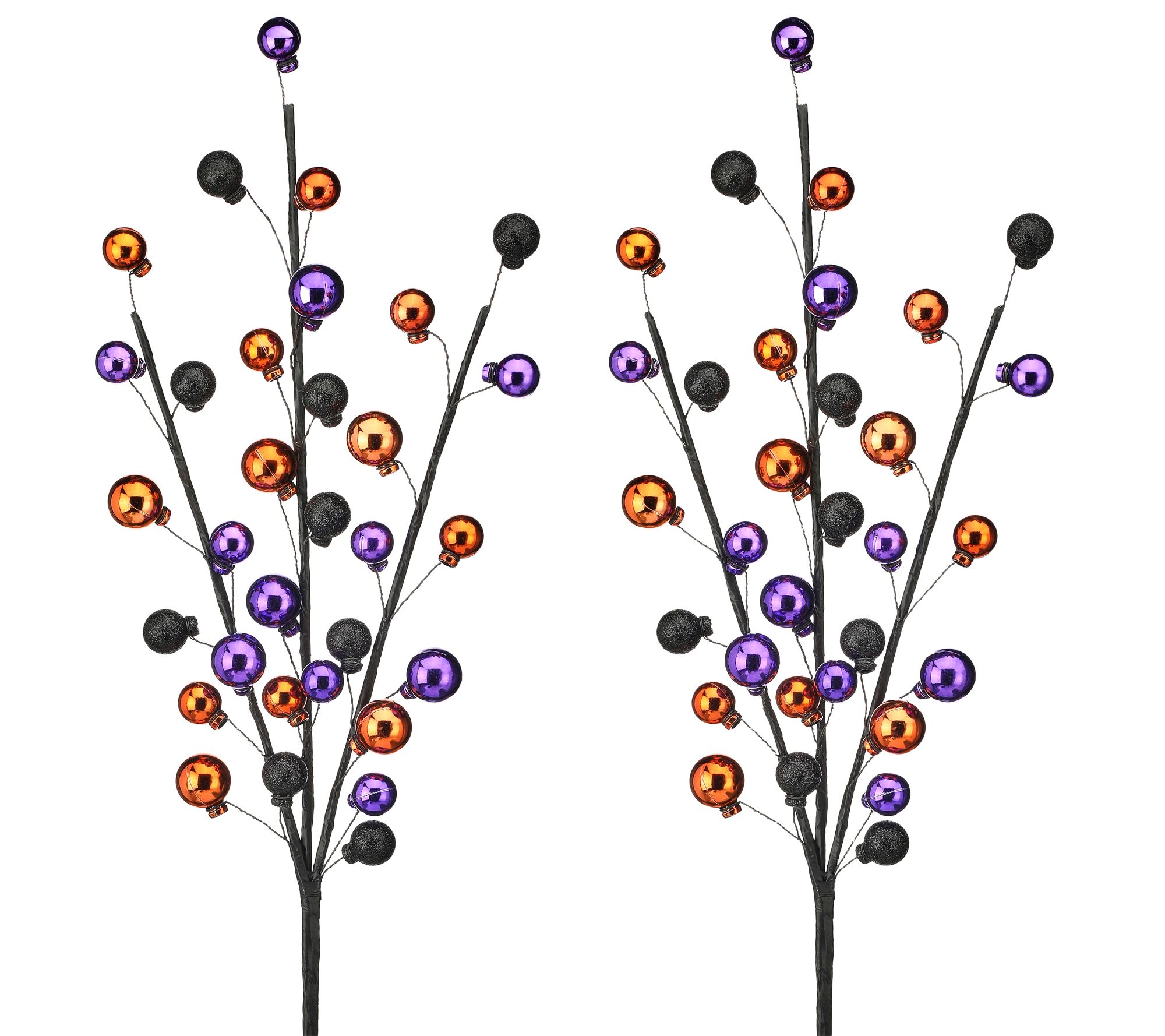 22" Shatterproof Halloween Ball Spray Set of 2 by Valerie