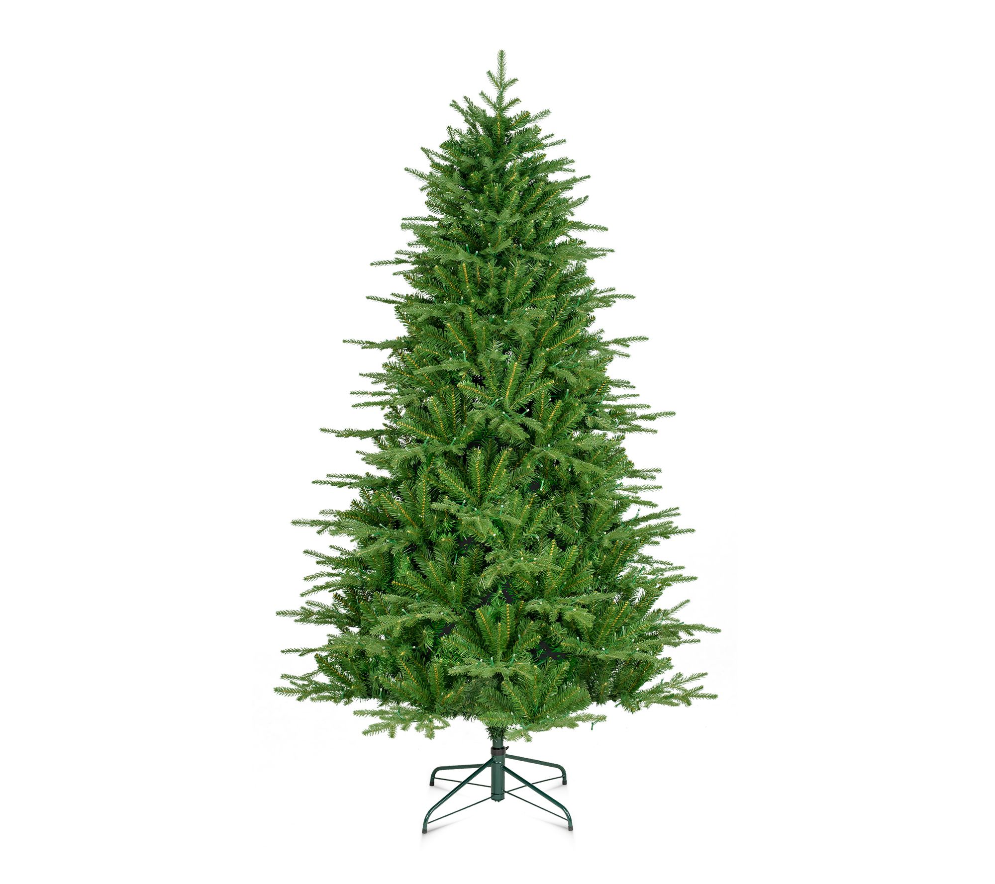 Glitzhome7ft Pre-Lit Green Full Fir Artificial Christmas Tree