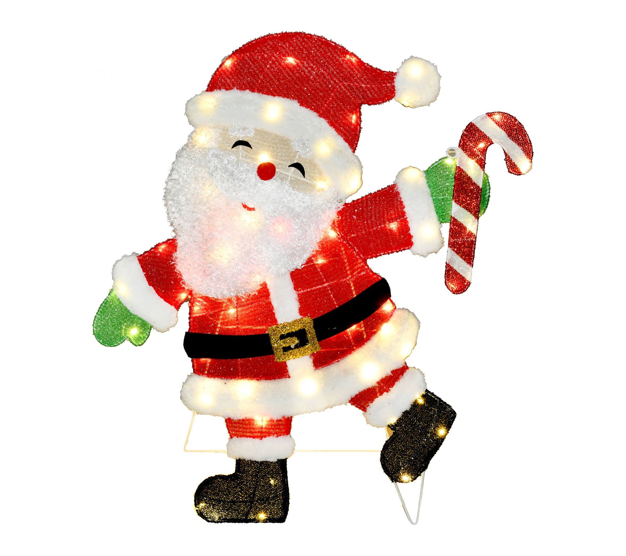 Fraser Hill Farm 32-in. Light-Up LED Santa Clau s
