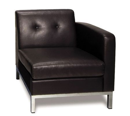 OSP Home Furnishings Wall Street Arm Chair Right ArmFacing