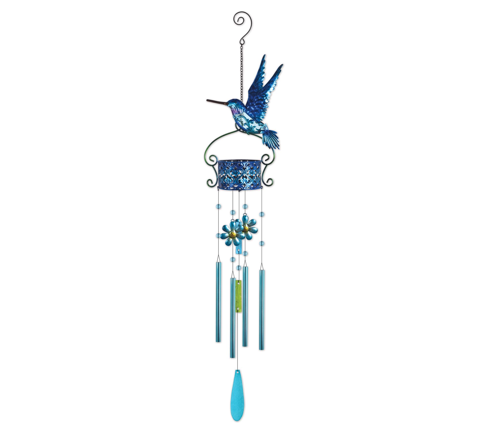 Blue Hummingbird Wind Chime