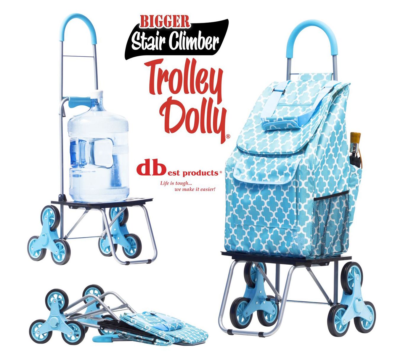 dbest products Stair Climber Bigger Trolley Dolly