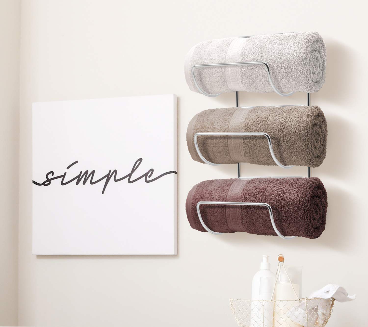 Sorbus Towel Rack Holder Set 2 Pack