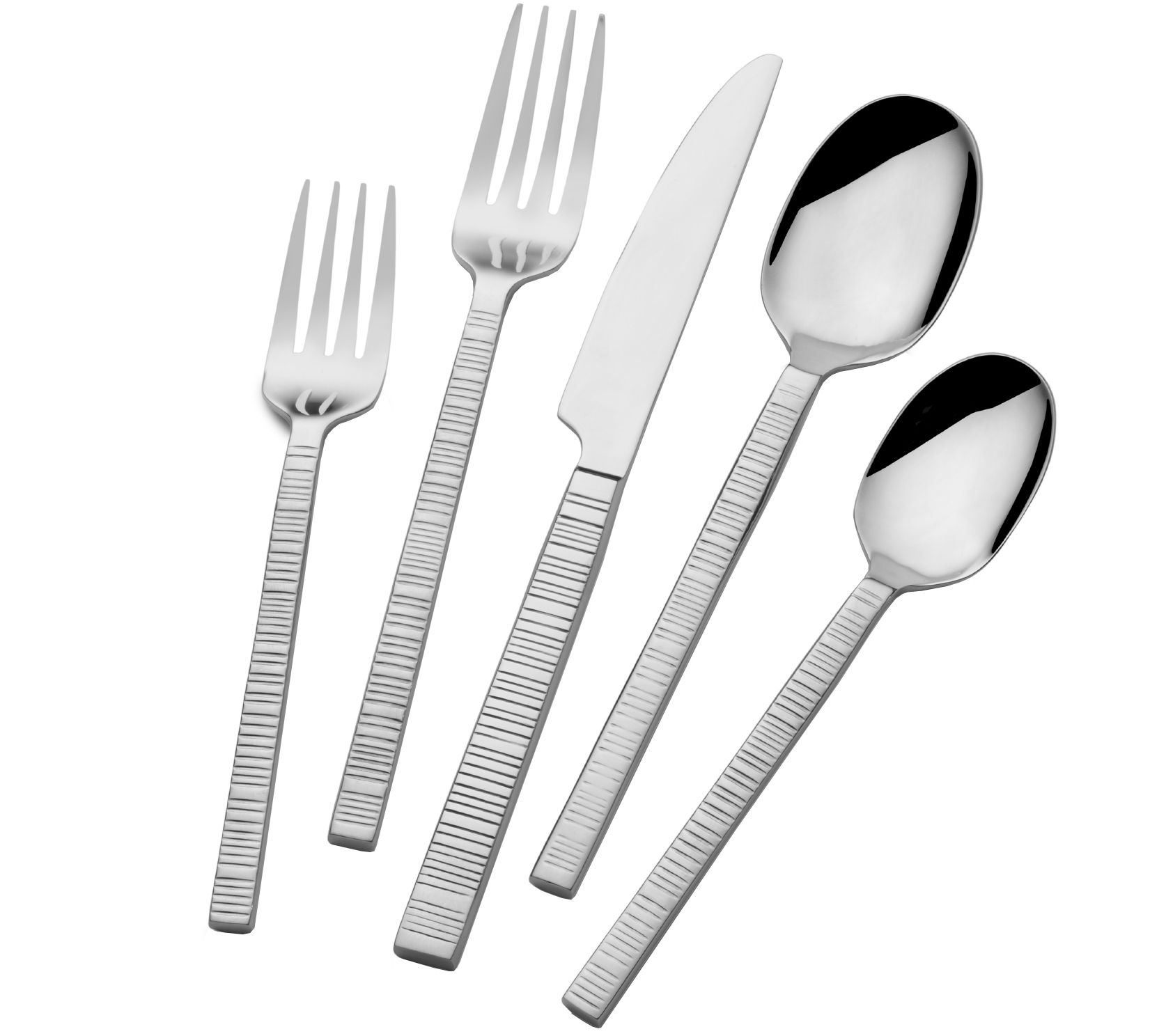 Towle Living Wave 42-Piece Flatware Set Stainless Steel