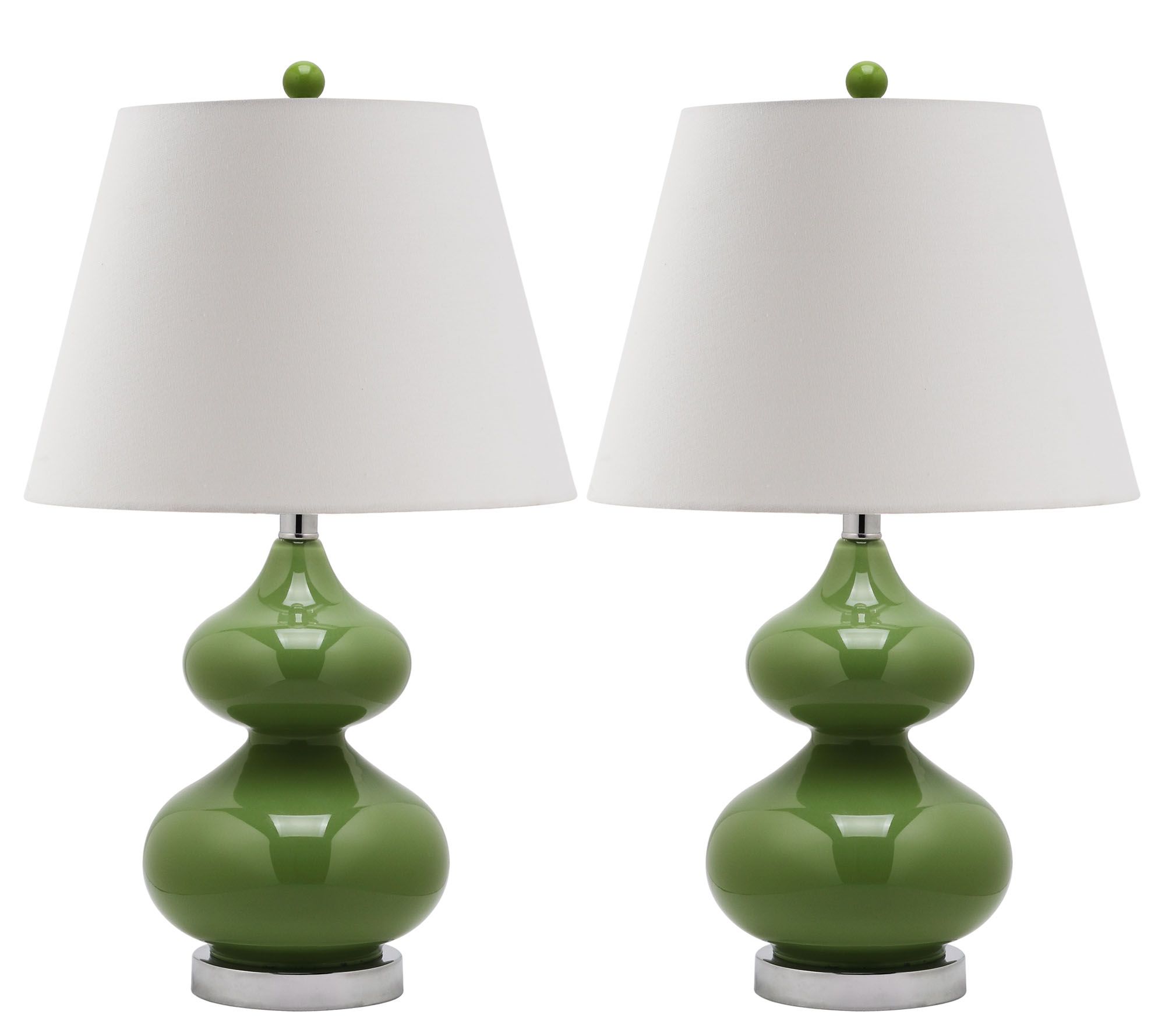 Safavieh Set of 2 Eva Double Gourd Table Lamps
