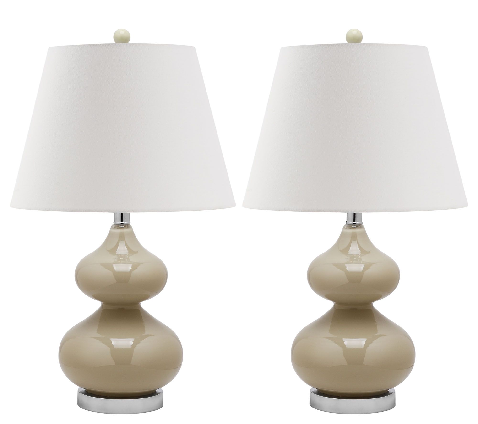 Safavieh Set of 2 Eva Double Gourd Table Lamps